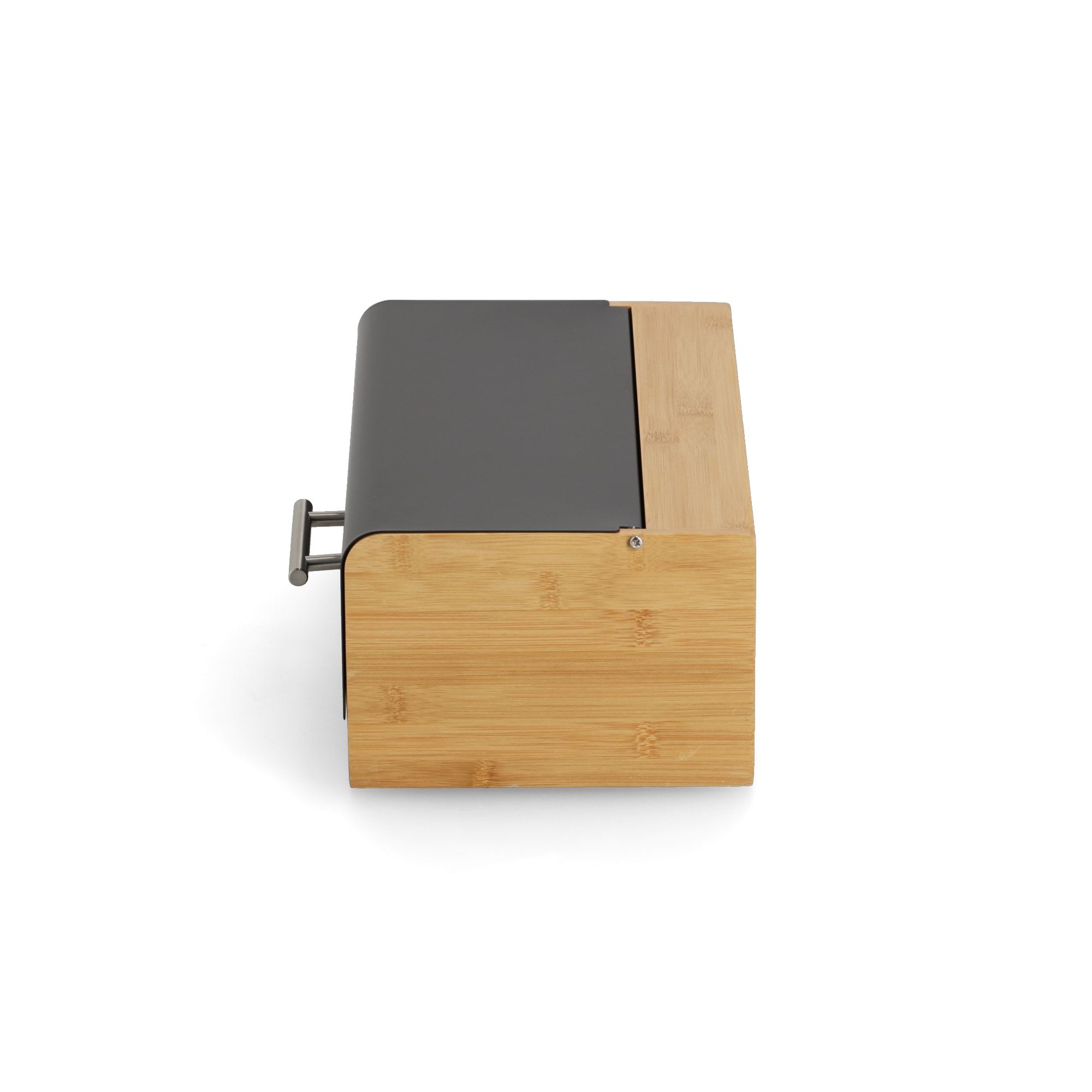 Zeller Present Brotkasten »Brotbox« Bambus/Metall/Edelstahl, schwarz - ca. 36,3x20x13,5 cm