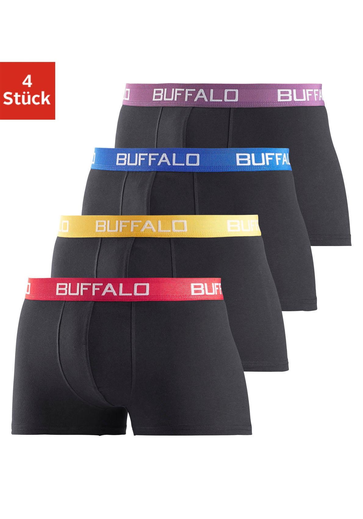 Buffalo Boxer "Boxershorts für Herren", (Packung, 4 St.), aus Baumwoll-Mix