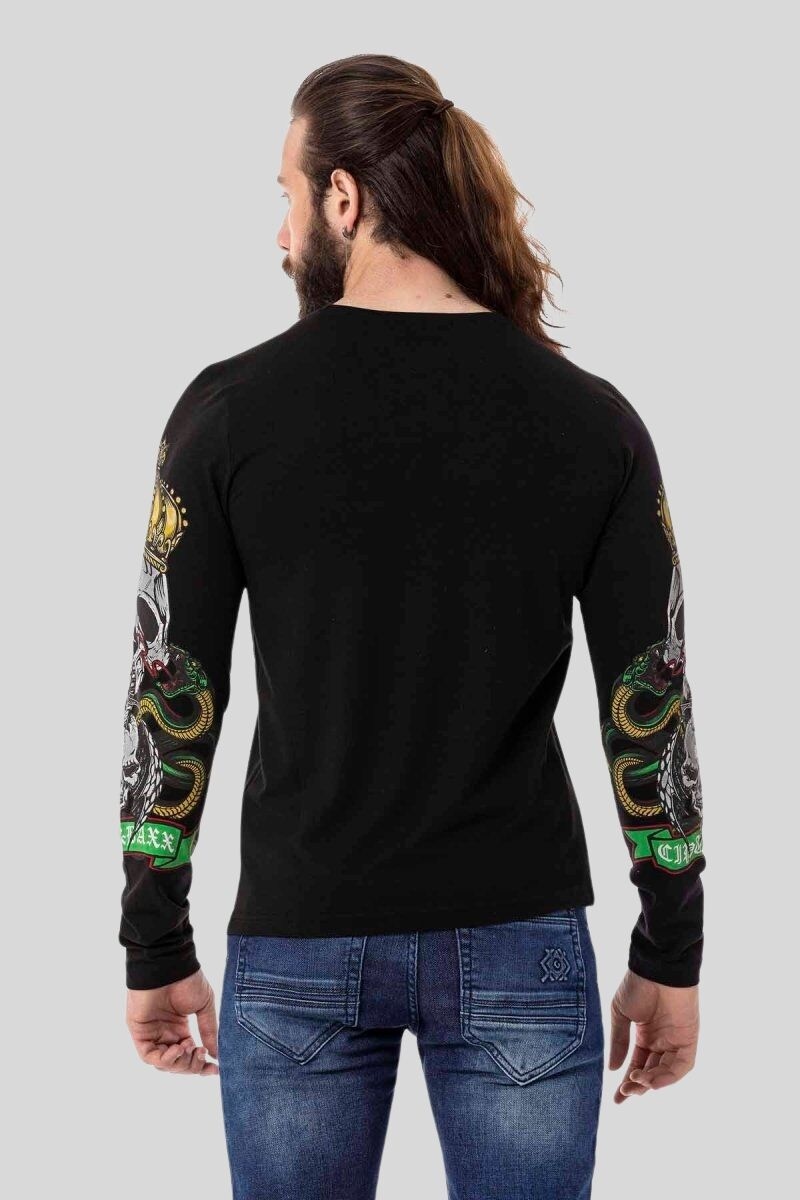 Cipo & Baxx T-Shirt »Sweatshirts«, mit coolem Front-Print