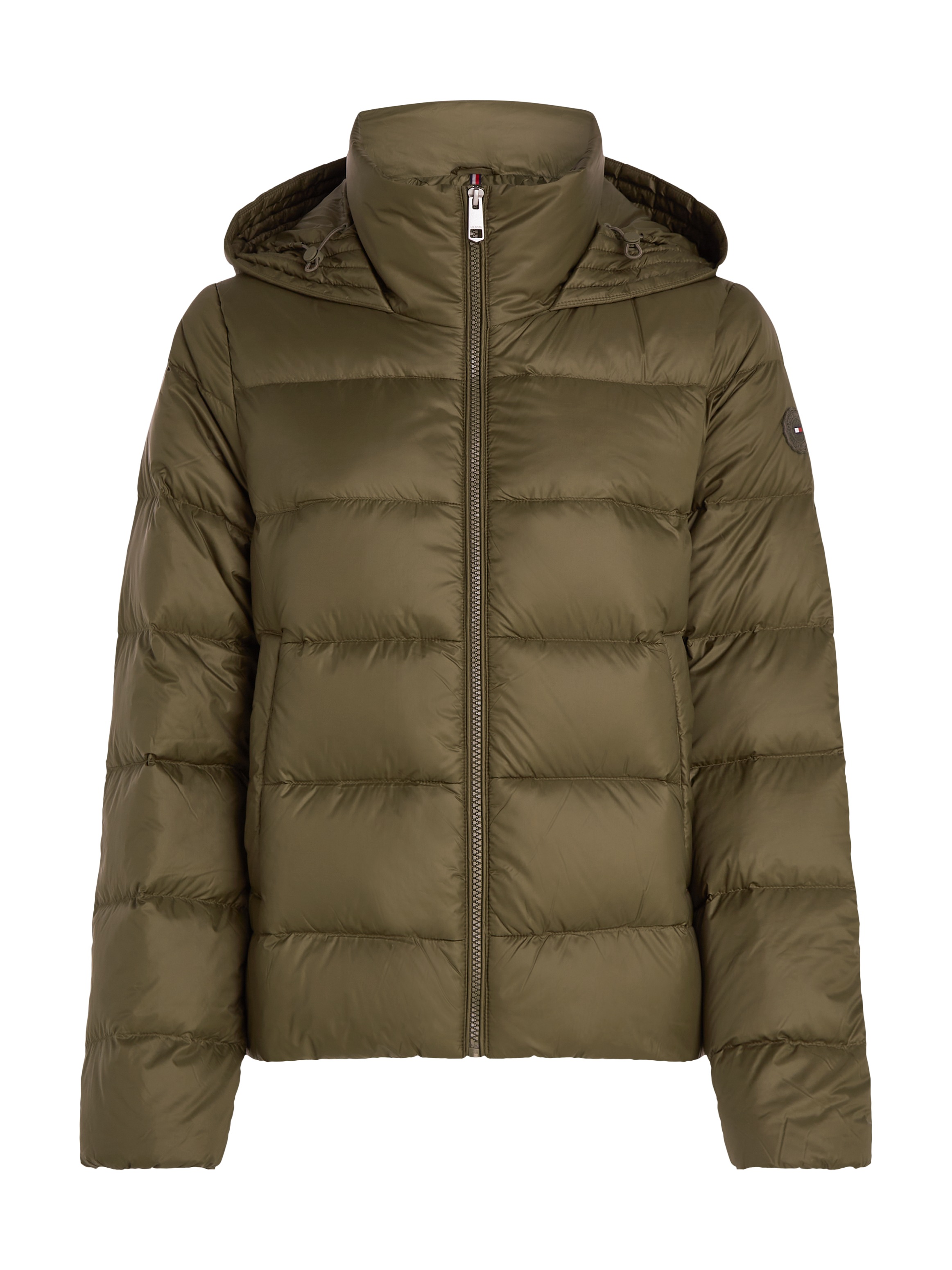 Tommy Hilfiger Steppjacke »LW DOWN CASUAL JACKET«, mit Kapuze, mit Logoprägung