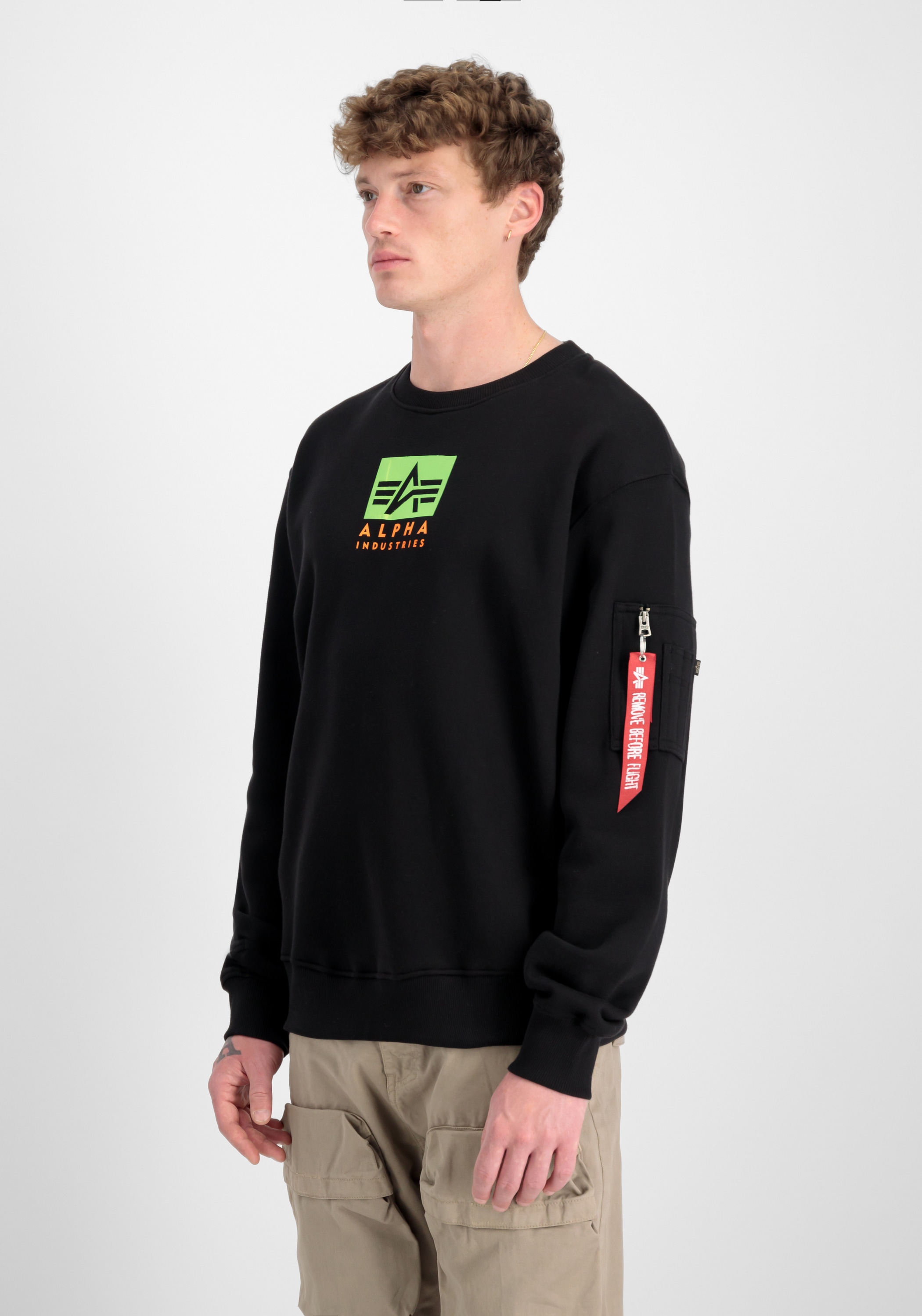 Alpha Industries Sweater "Satin Logo Sweatshirt"