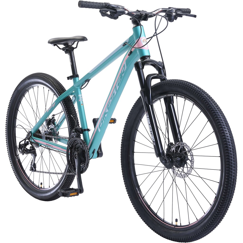 Bikestar Mountainbike, 21 Gang, Shimano, RD-TY300 Schaltwerk, Kettenschaltung