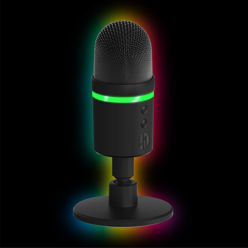Stealth Streaming-Mikrofon »Streaming Mikrofon mit LED Beleuchtung«