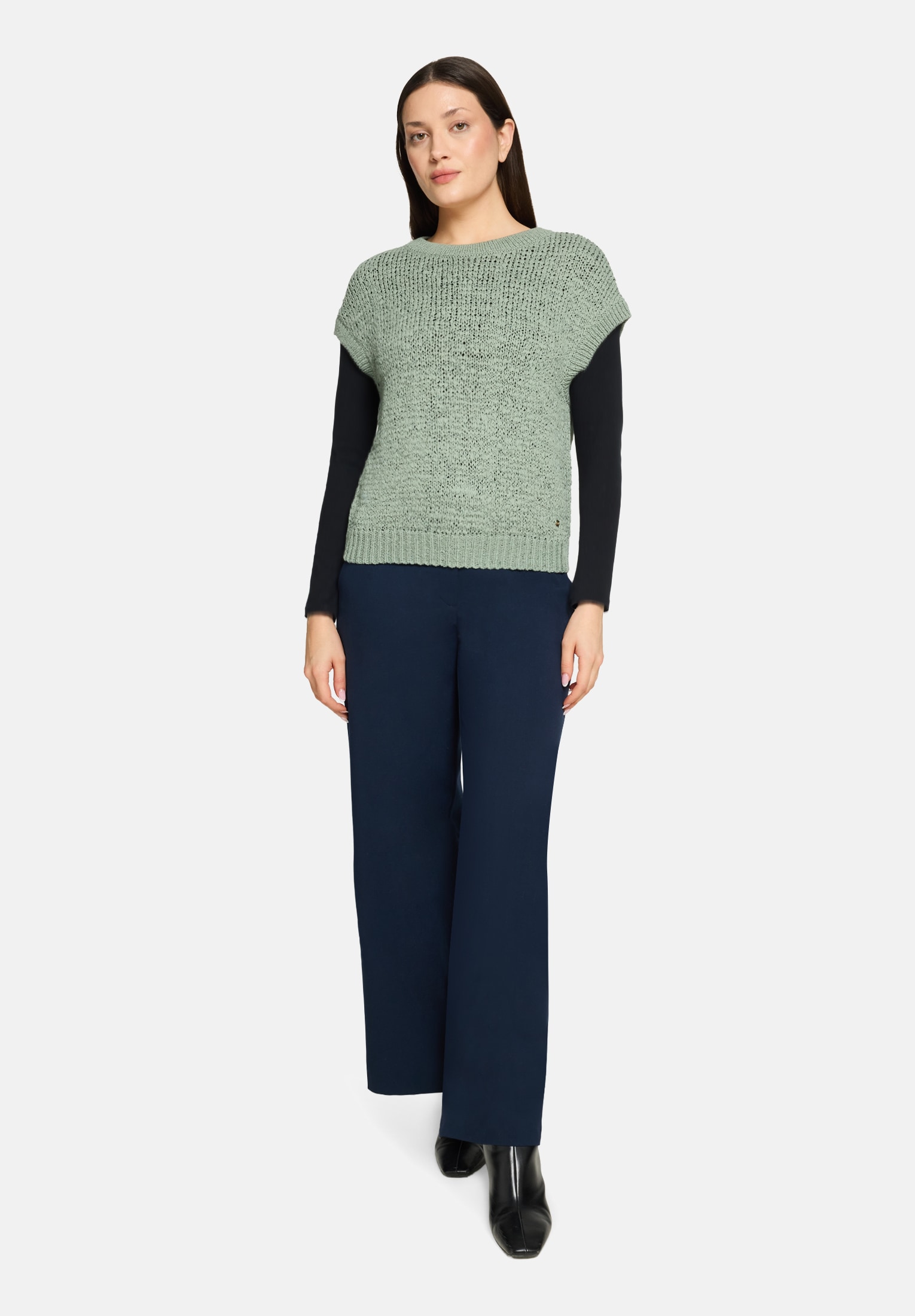 Betty&Co Stricktop "Damen mit Rundhalsausschnitt"