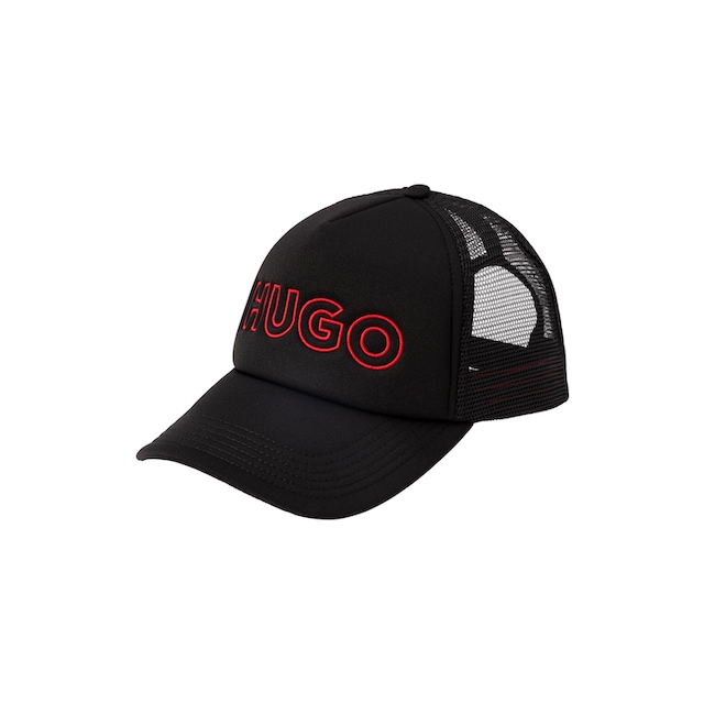 HUGO Baseball Cap »Lacey«, mit kontrastfarbener Logostickerei auf Rechnung  kaufen | BAUR