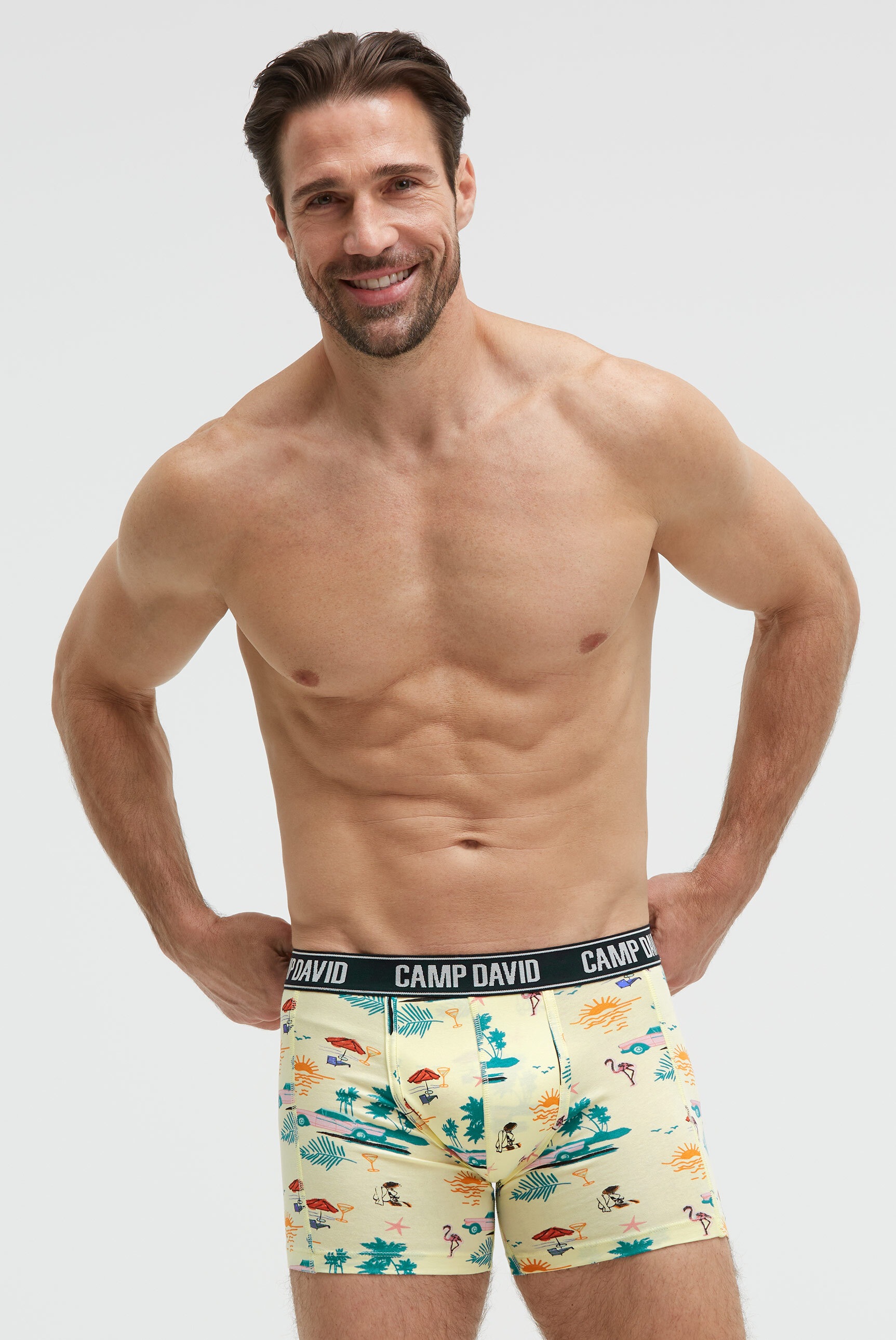CAMP DAVID Boxershorts "Set:" 2 Stk. mit All Over Print