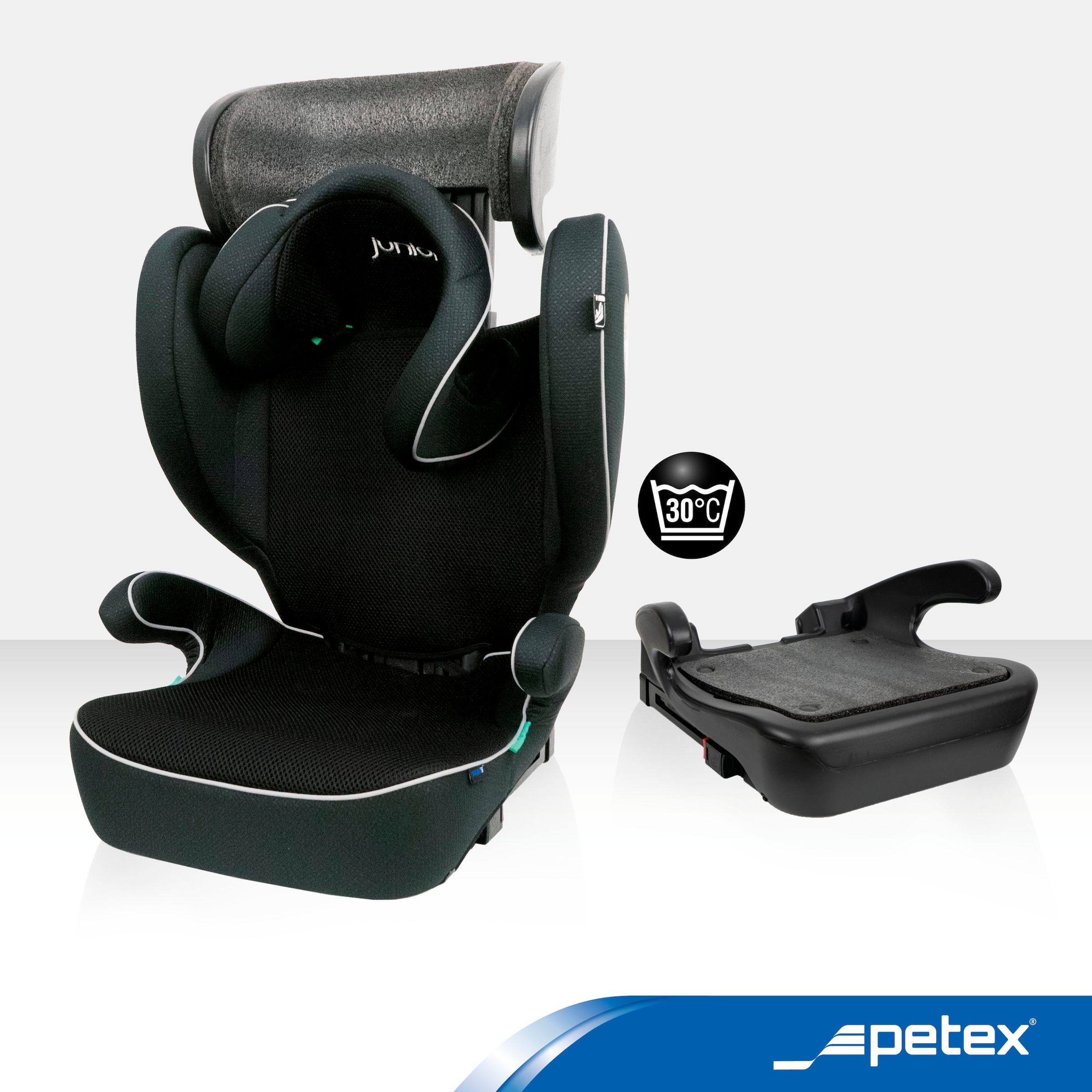 Petex Autokindersitz »Basic Plus, mit Isofix«, ISOFIX-Befestigung oder mit 3-Punkt-Gurt des PKW