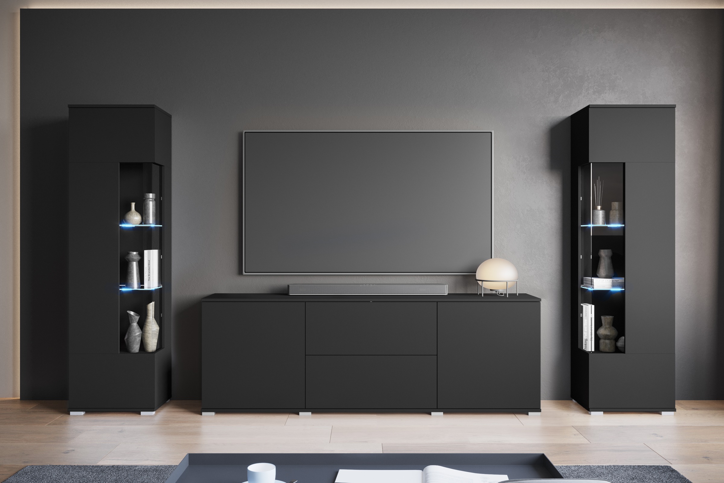 OTTO home Wohnwand "KENIA" Komplett-Set, 3 Stk. tlg. günstig online kaufen