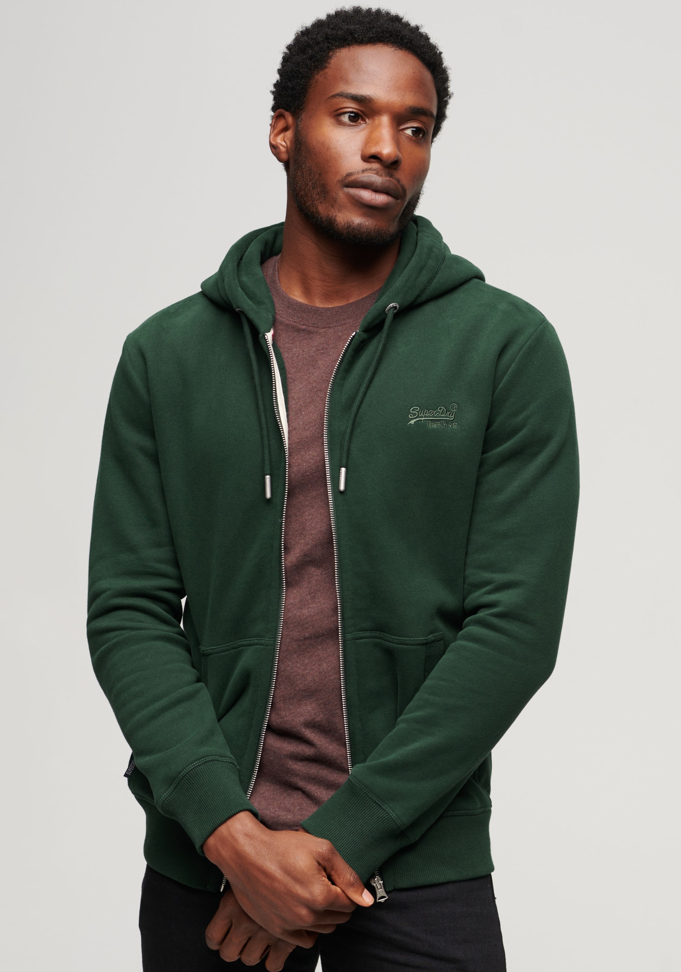 Superdry Kapuzensweatjacke "ESSENTIAL LOGO ZIP HOODIE"