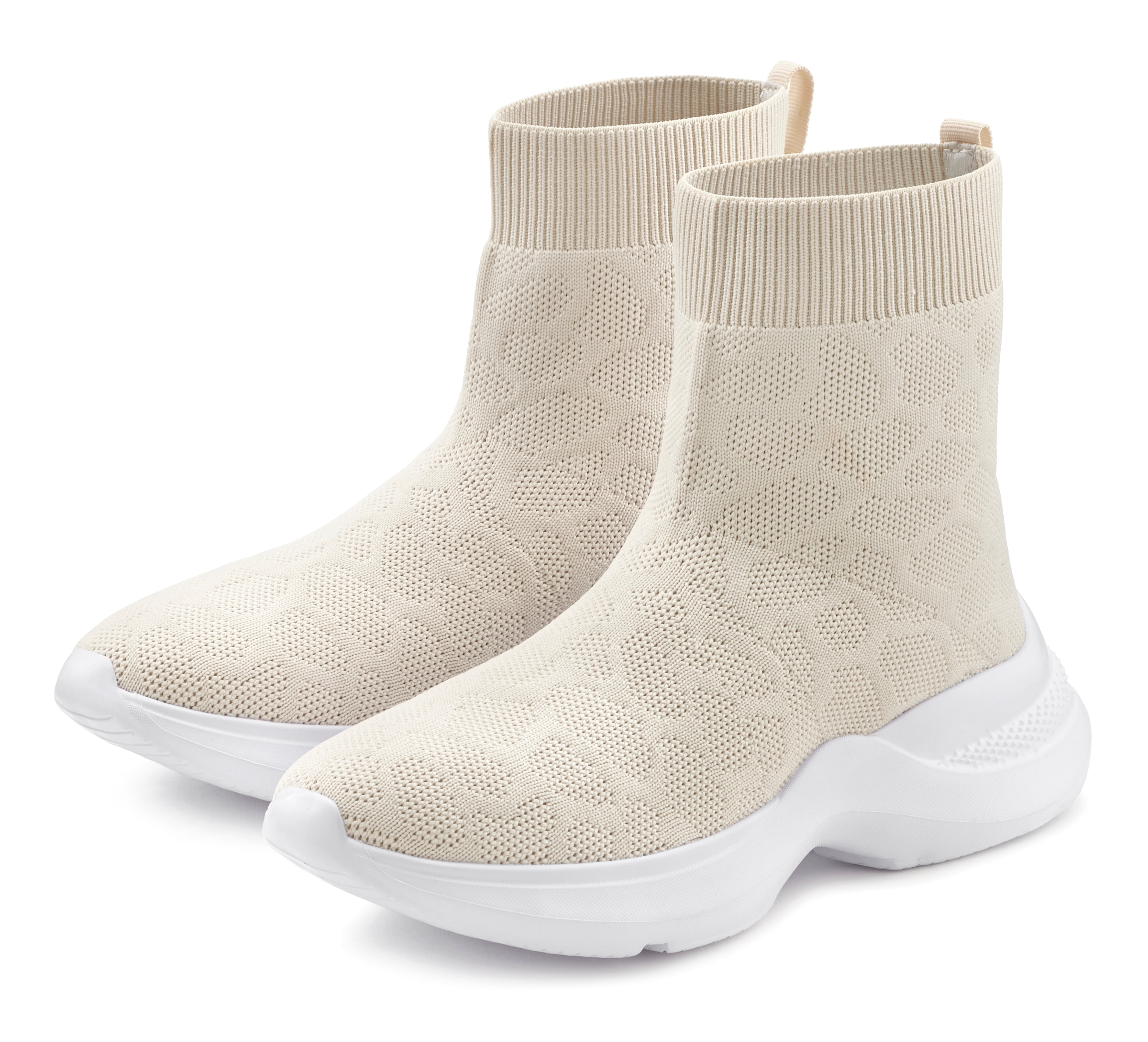 LASCANA Stiefelette "Sock Boot, Sneaker" elastisches Material, Slipper, Boo günstig online kaufen