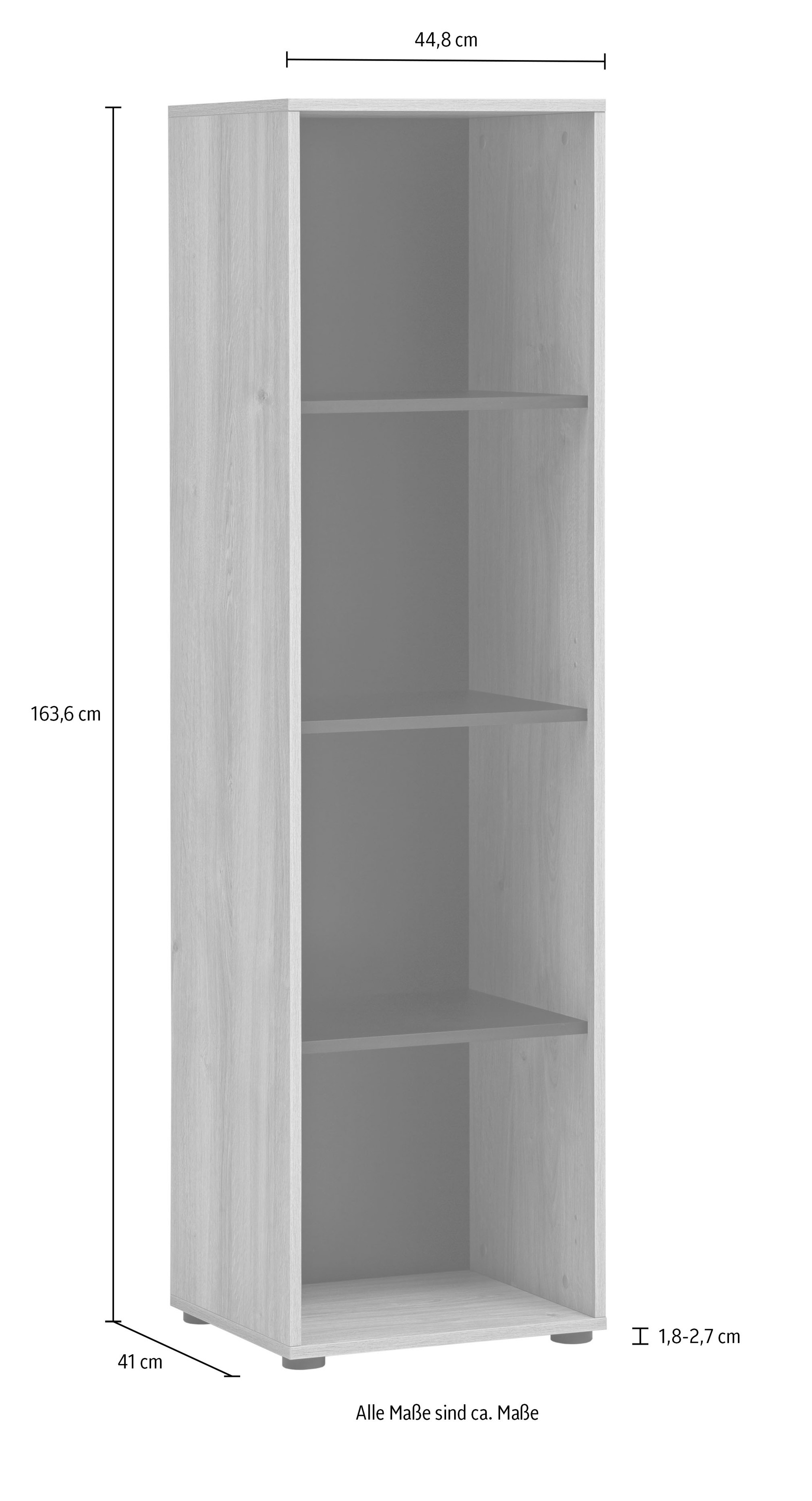 Schildmeyer Aktenregal »Emmik, Breite 44,8 cm, mit 4 offenen Fächern«, Made in Germany