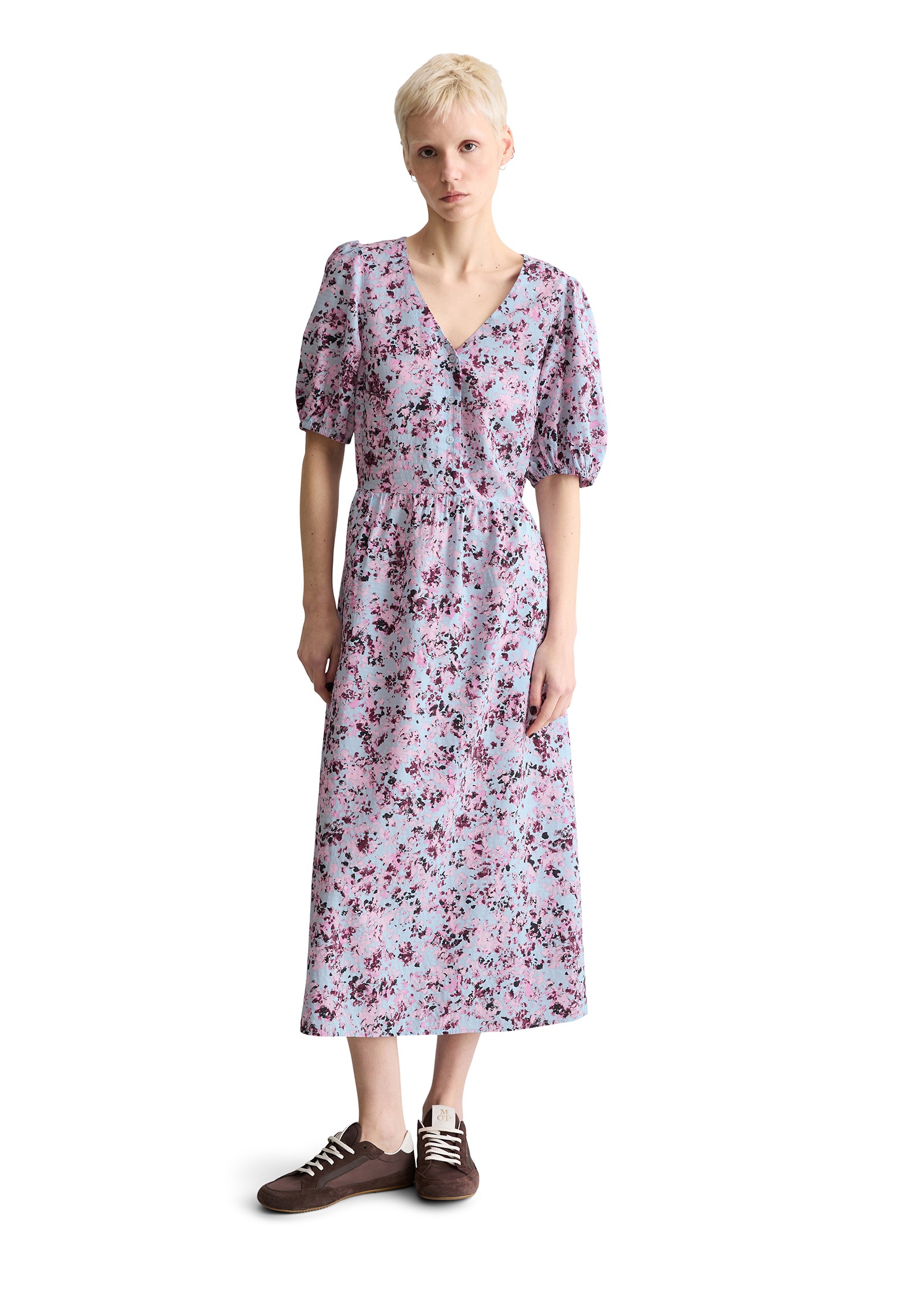 Marc O'Polo DENIM Druckkleid »aus Viskose-Mix mit Crinkle-Effekt«