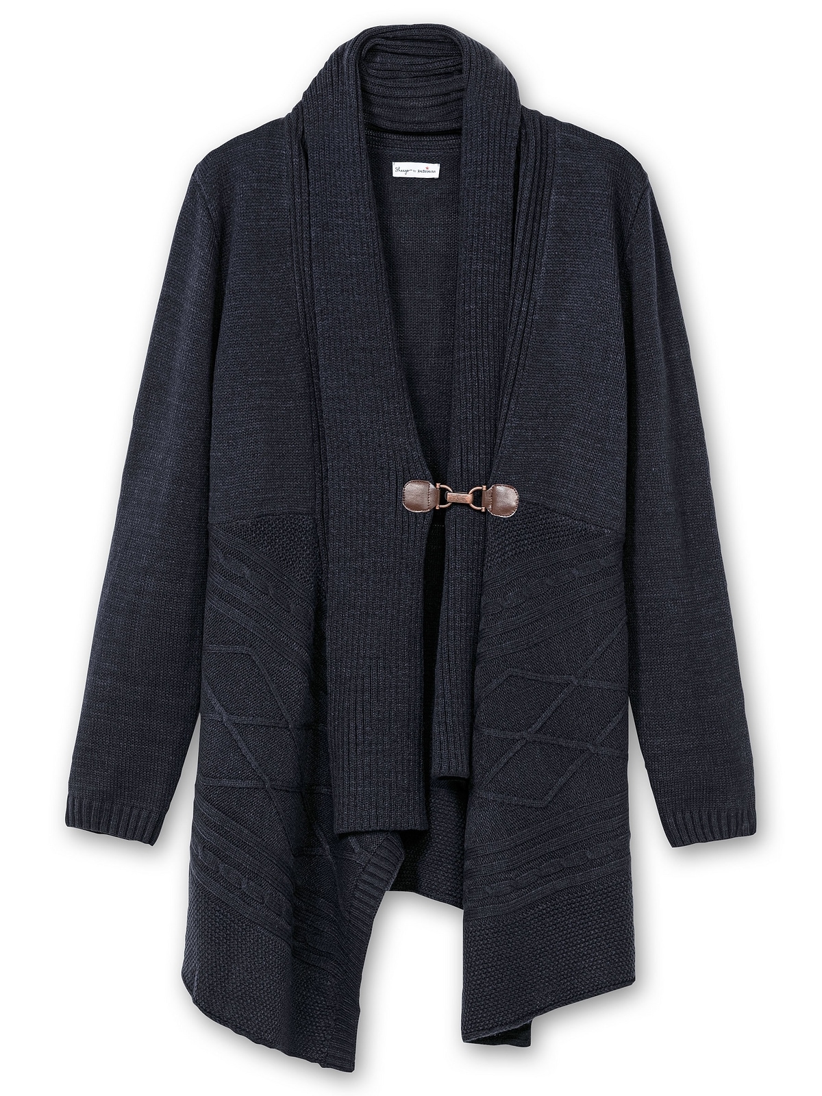 sheego by Joe Browns Longstrickjacke »Große Größen«, mit Schalkragen und elegantem Verschluss