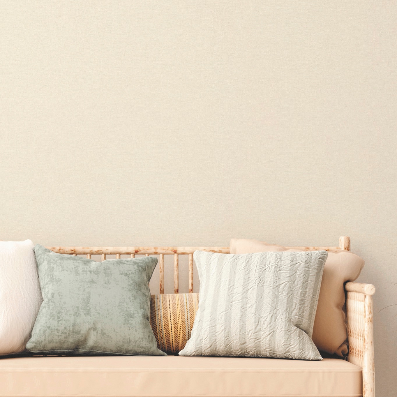 A.S. Création Vliestapete »Natural Living Leinwandoptik«, matt-gemustert-neutral, Tapete nachhaltig PVC-Frei umweltfreundlich skandinavisch Tapeten Flur