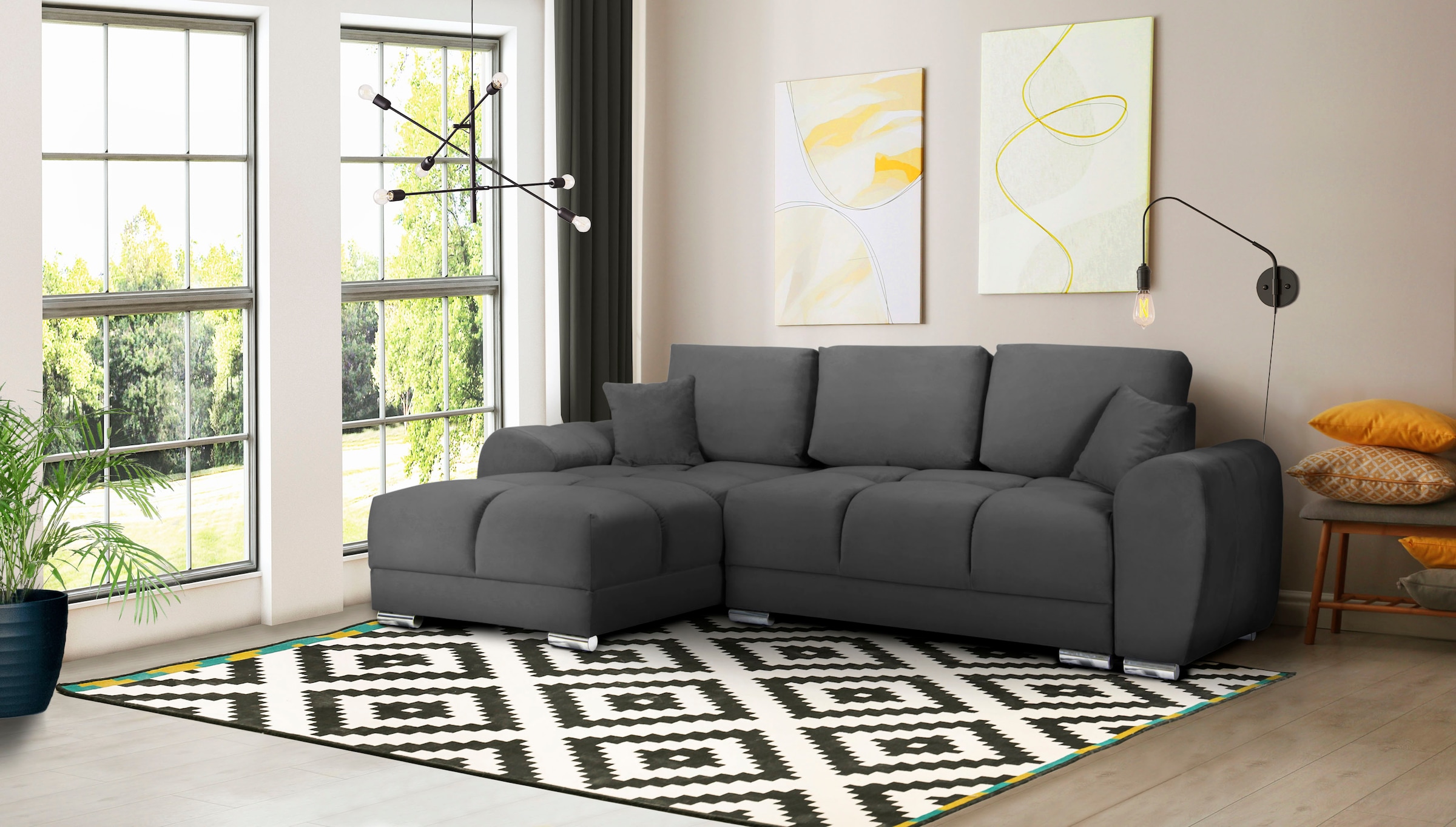 INOSIGN Ecksofa »Azzuro«, incl. Bettfunktion und Bettkasten bestellen | BAUR