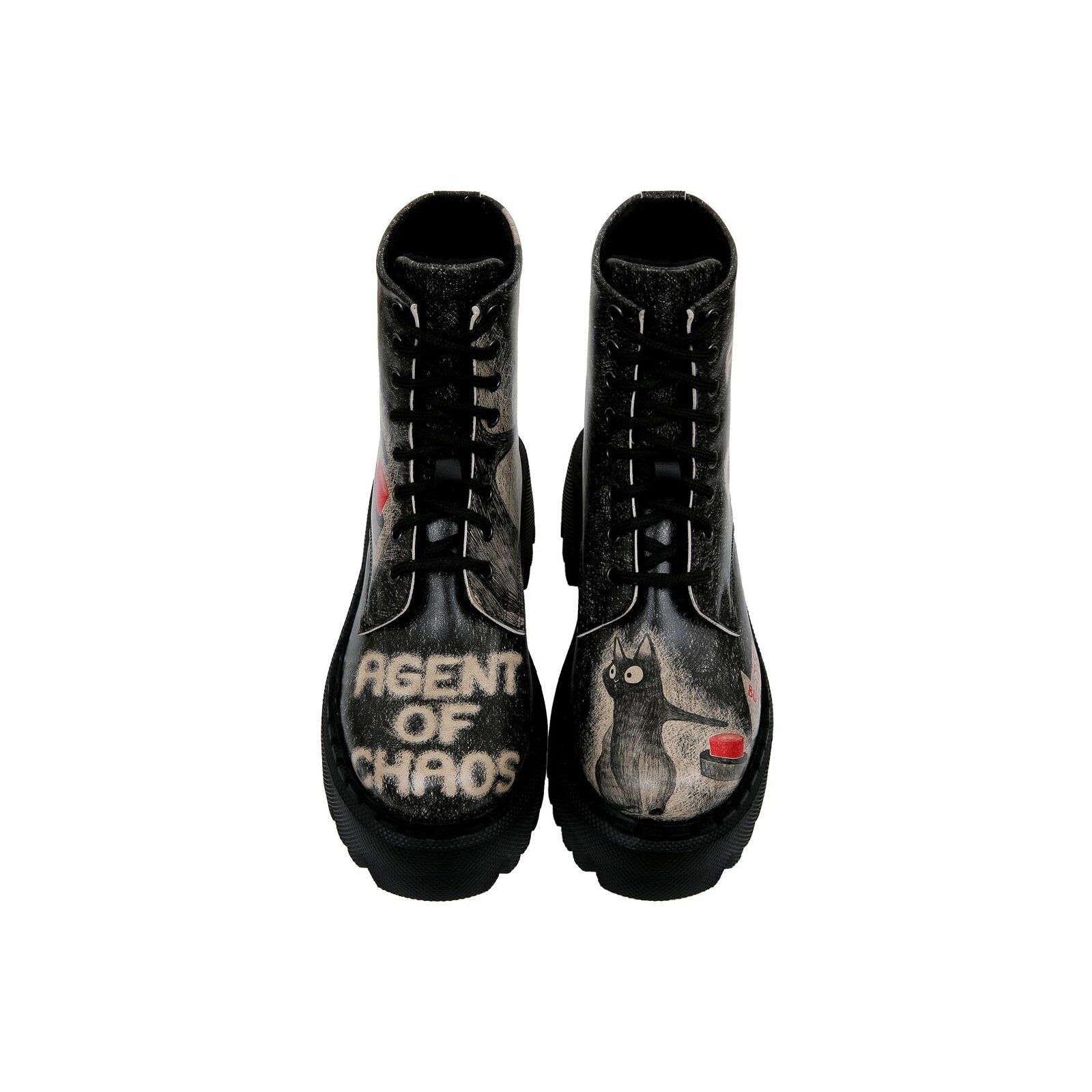 DOGO Chelseaboots »Navy Schnürstiefel Boots Agent Of Chaos Damen Stiefeletten«  Handgefertigt