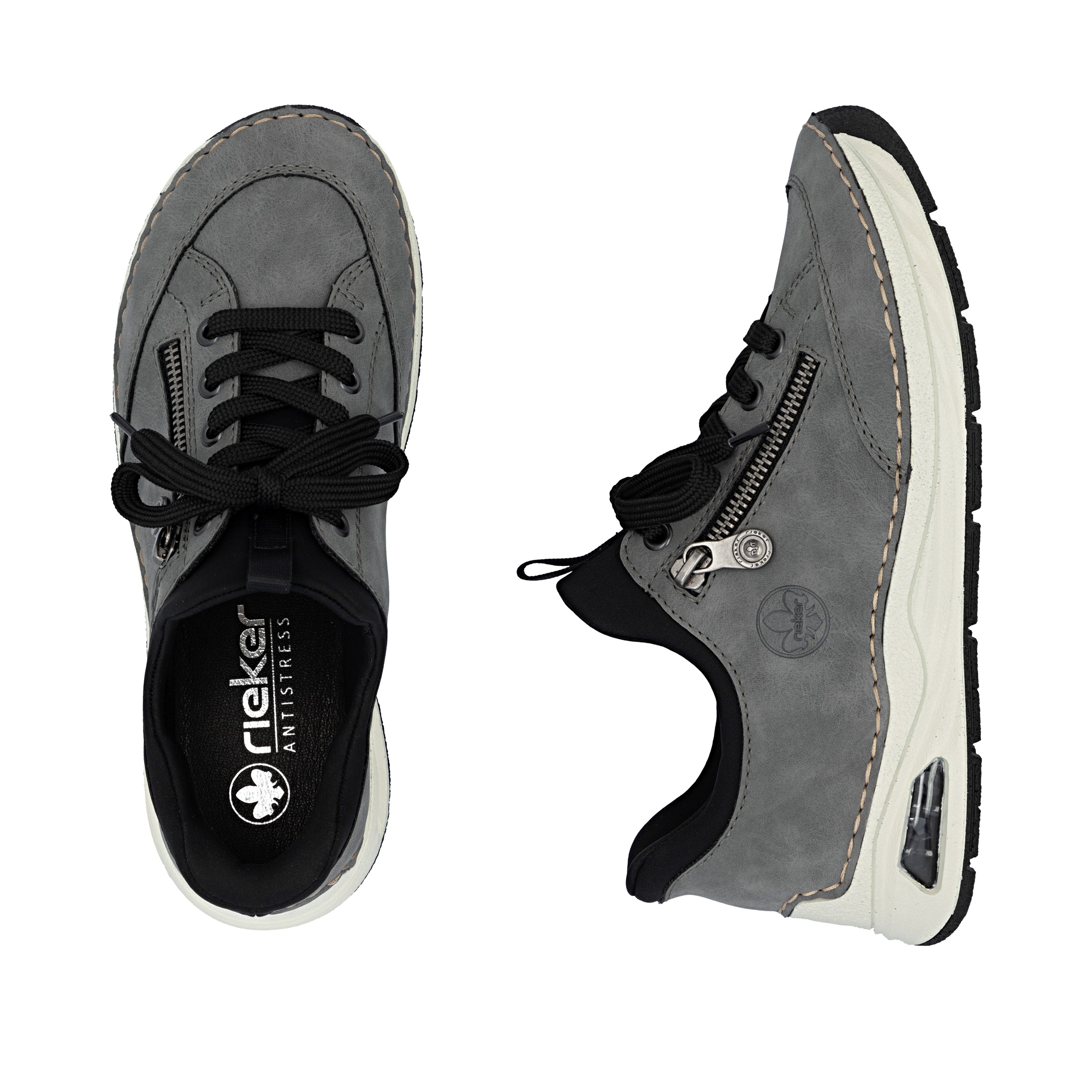 Rieker Slip-On Sneaker »Ready2GO«, Schlupfschuh, Halbschuh, Freizeitsneaker mit aufgesetzter Schnürung