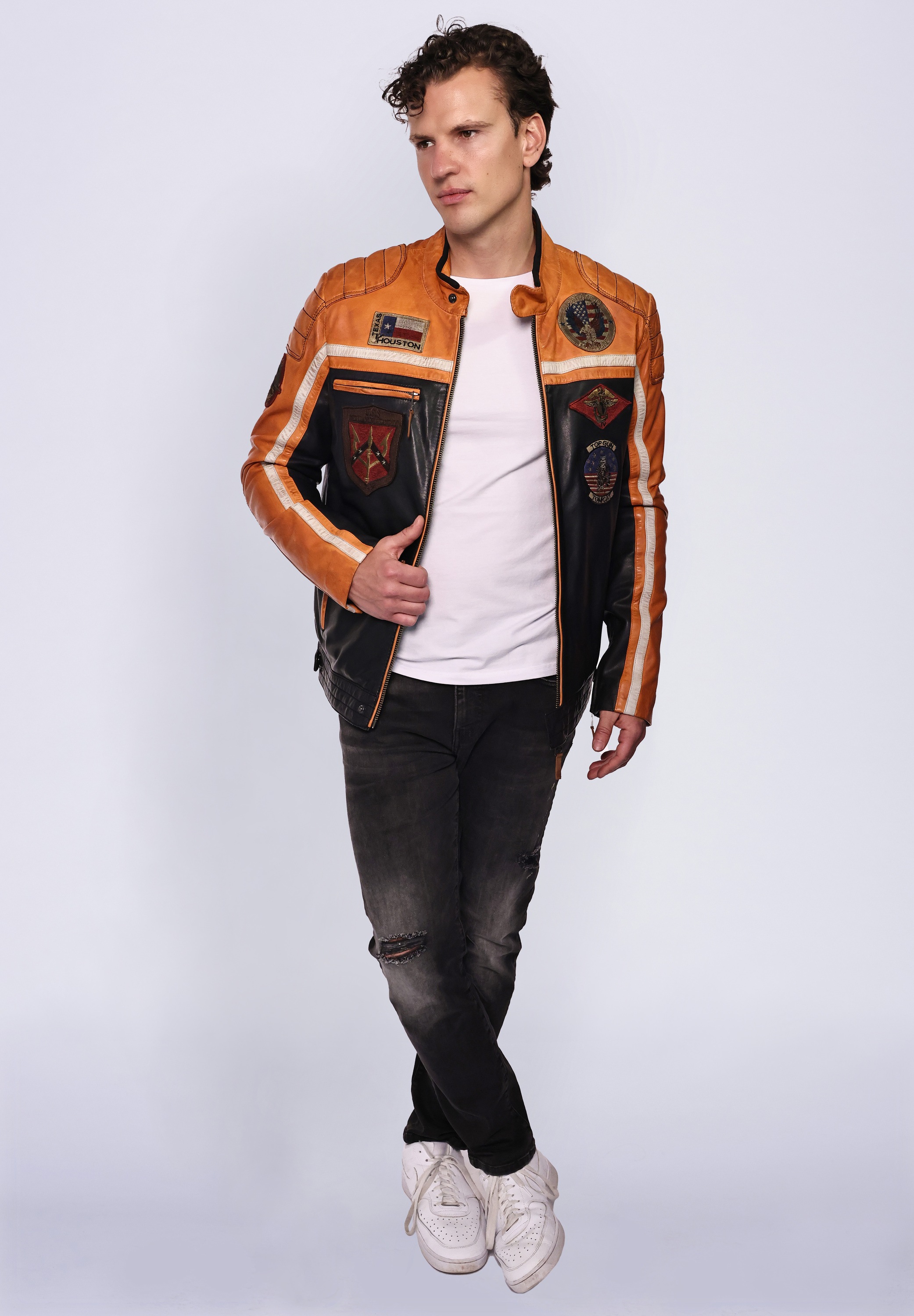 TOP GUN Lederjacke »TGJ1005«