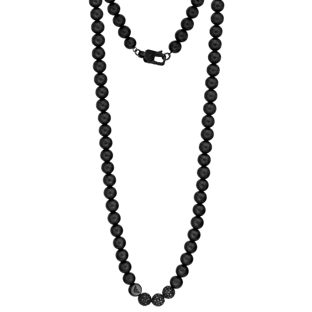 Emporio Armani Statementkette »ICONIC TREND, BEADS AND PAVE, EGS3029001«