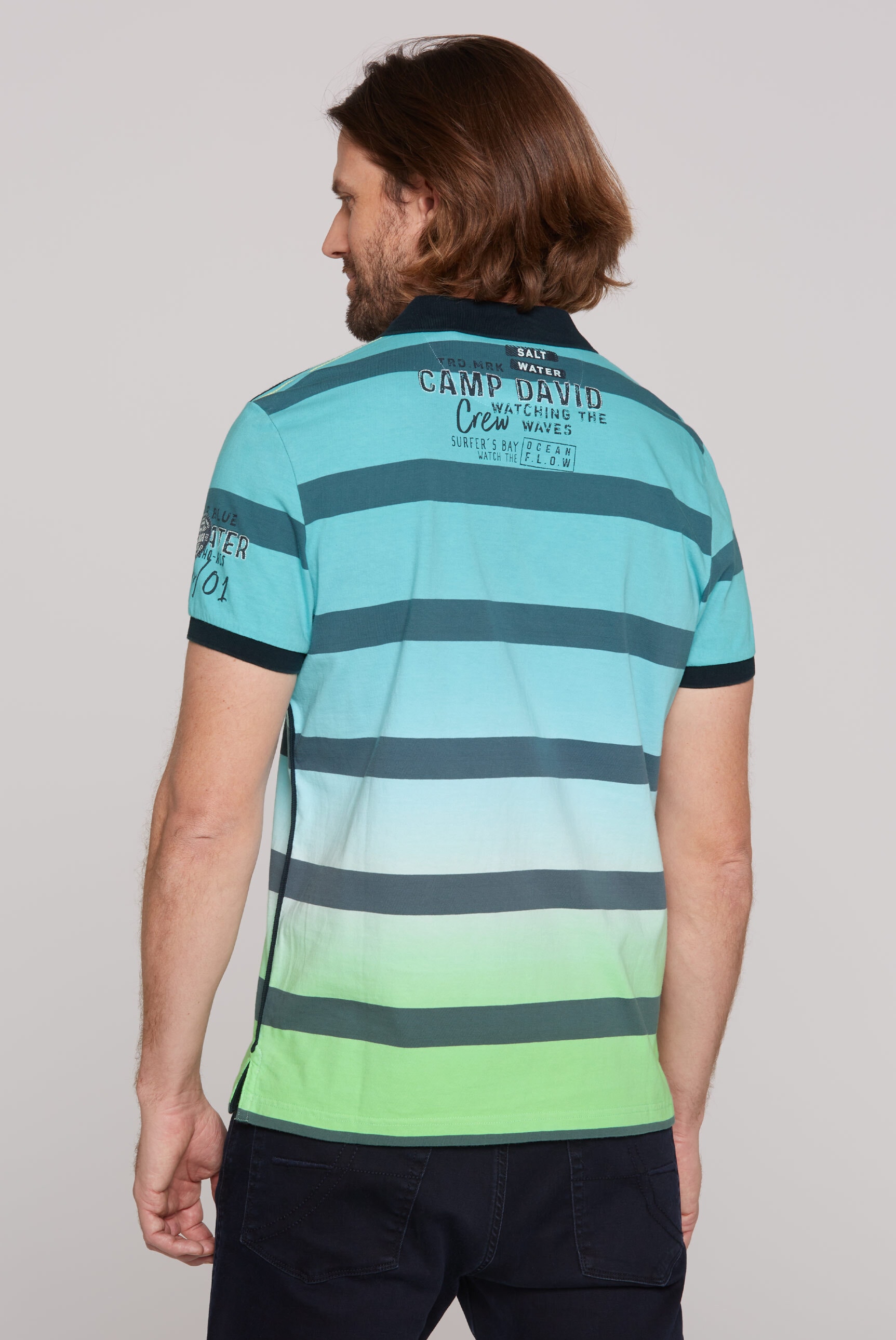 CAMP DAVID Poloshirt, aus Baumwolle