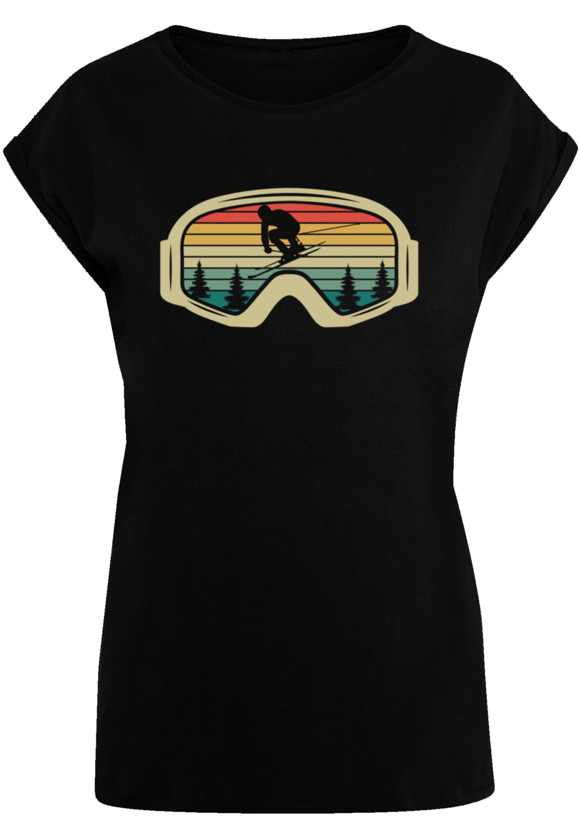 F4NT4STIC T-Shirt »Retro Skibrille Wintersport«, Premium Qualität
