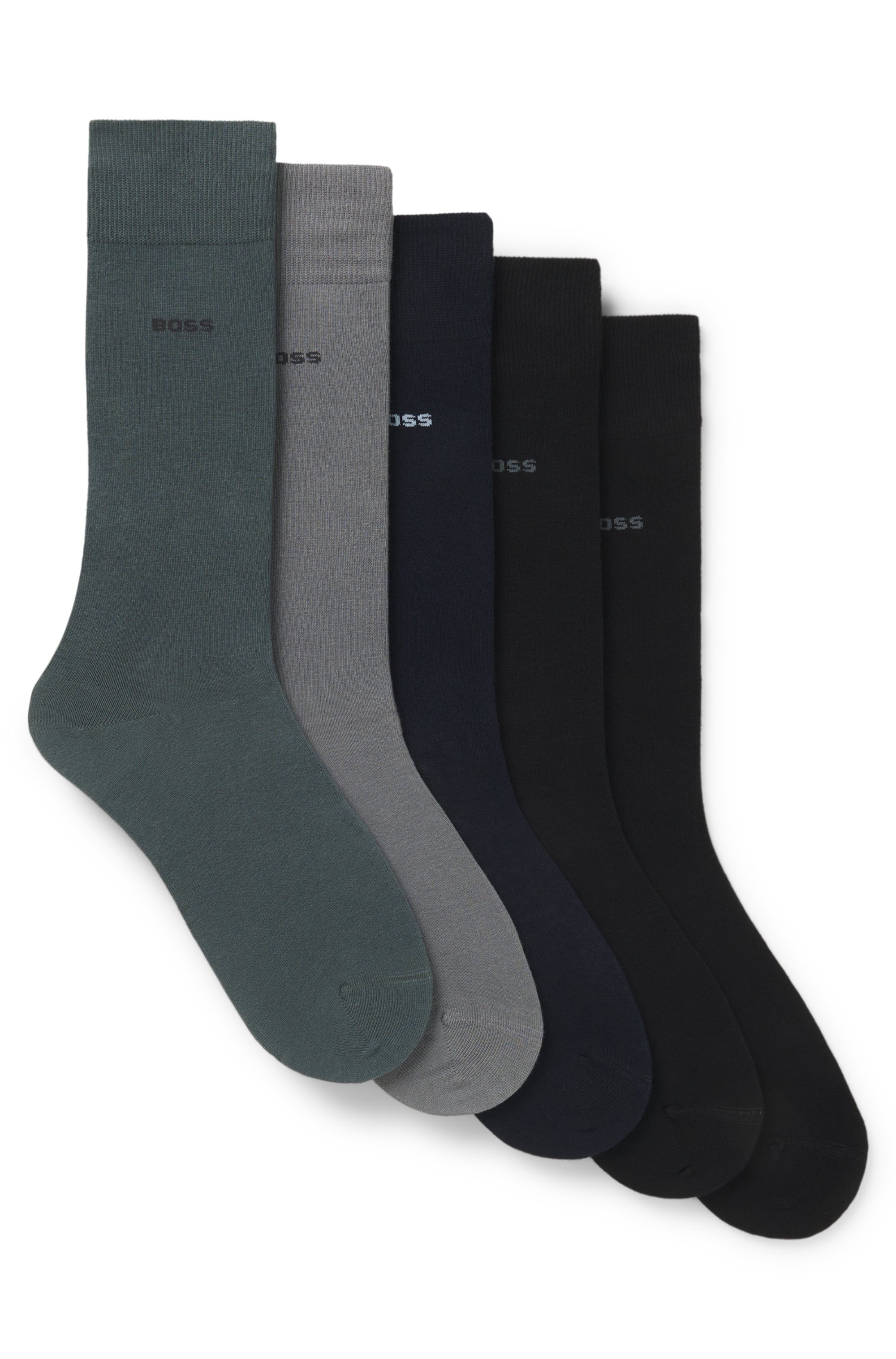 BOSS Socken "5P Uni Color CC", (5 Paar), in klassischer Unifarbe günstig online kaufen