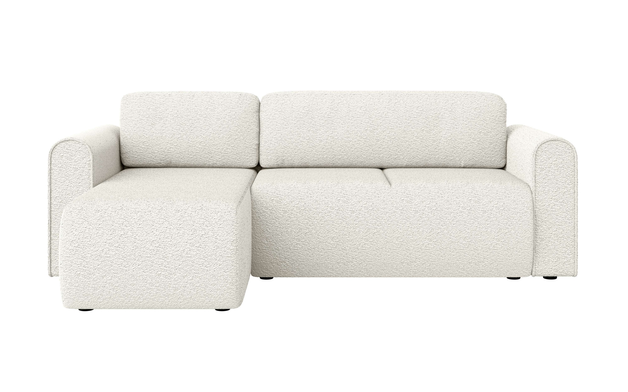 INOSIGN Ecksofa »Zacharia wahlweise Schlafsofa mit Bettkasten, B/T/H 250/166/86 cm«, L-Form mit Wellenunterfederung, Recamiere beidseitig montierbar