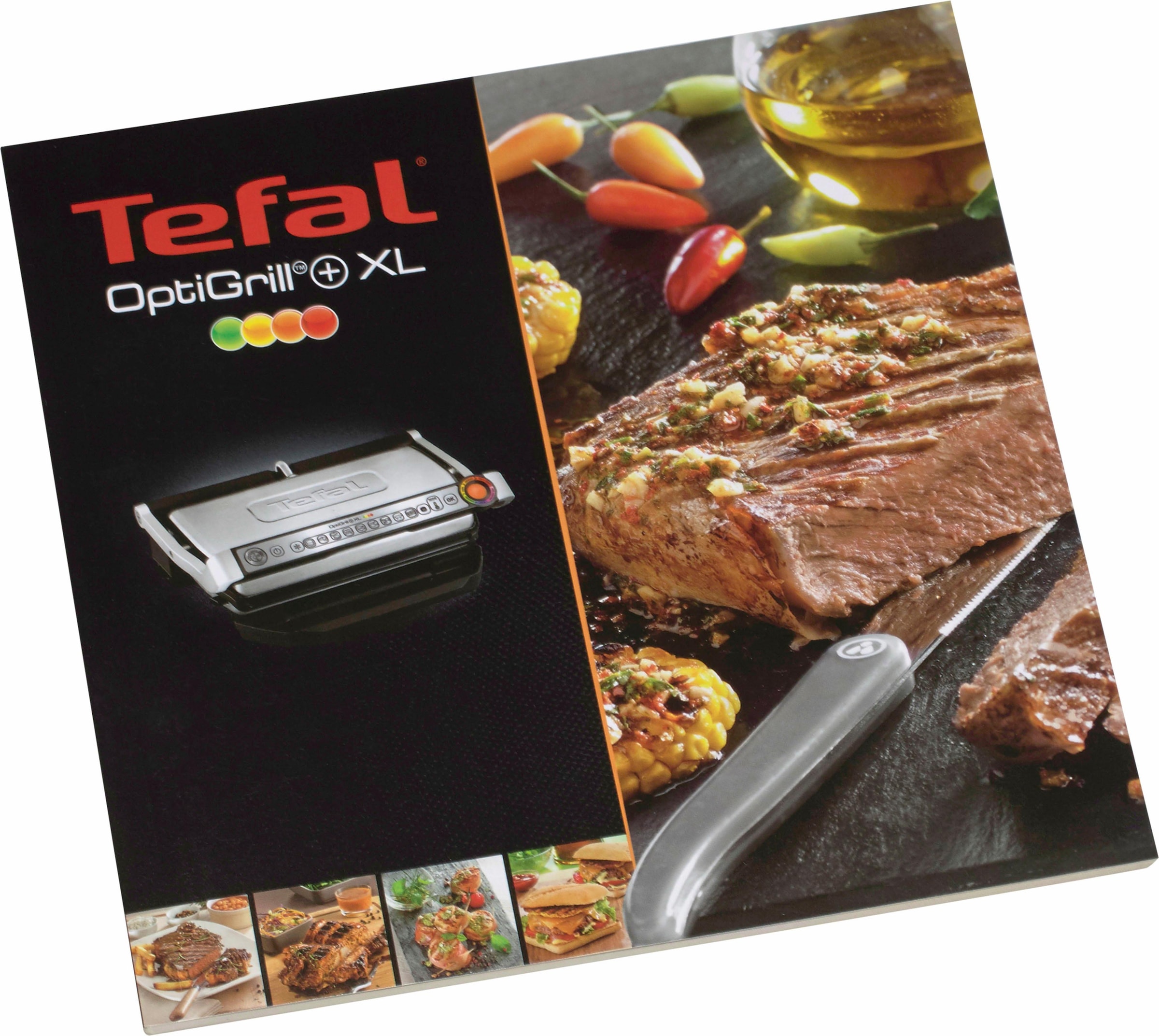 Tefal Kontaktgrill »GC722D OptiGrill+ XL«, 2180 W, XL-Grillfläche, automatische Anzeige des Garzustands