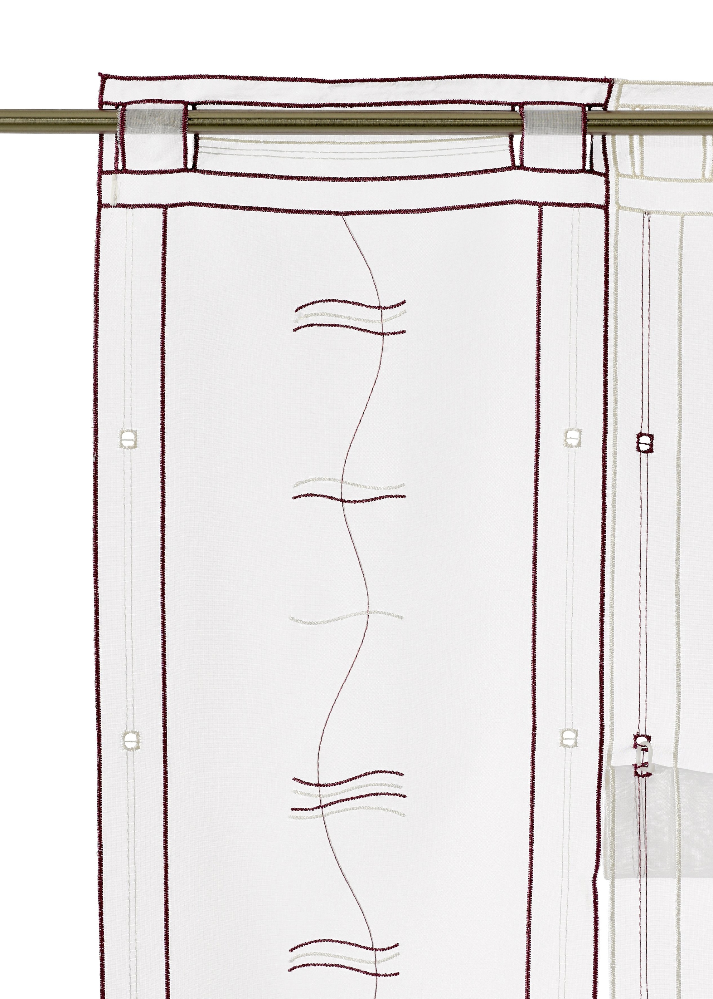 Weckbrodt Scheibengardine »Selina«, (1 BAUR bestickt, Stickerei, Raffung Gardine, Voile, | auf Rechnung St.), Hochraff, transparent