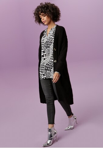 Aniston CASUAL Strickjacke, mit trendigen Ajourstrickmustern - NEUE KOLLEKTION kaufen