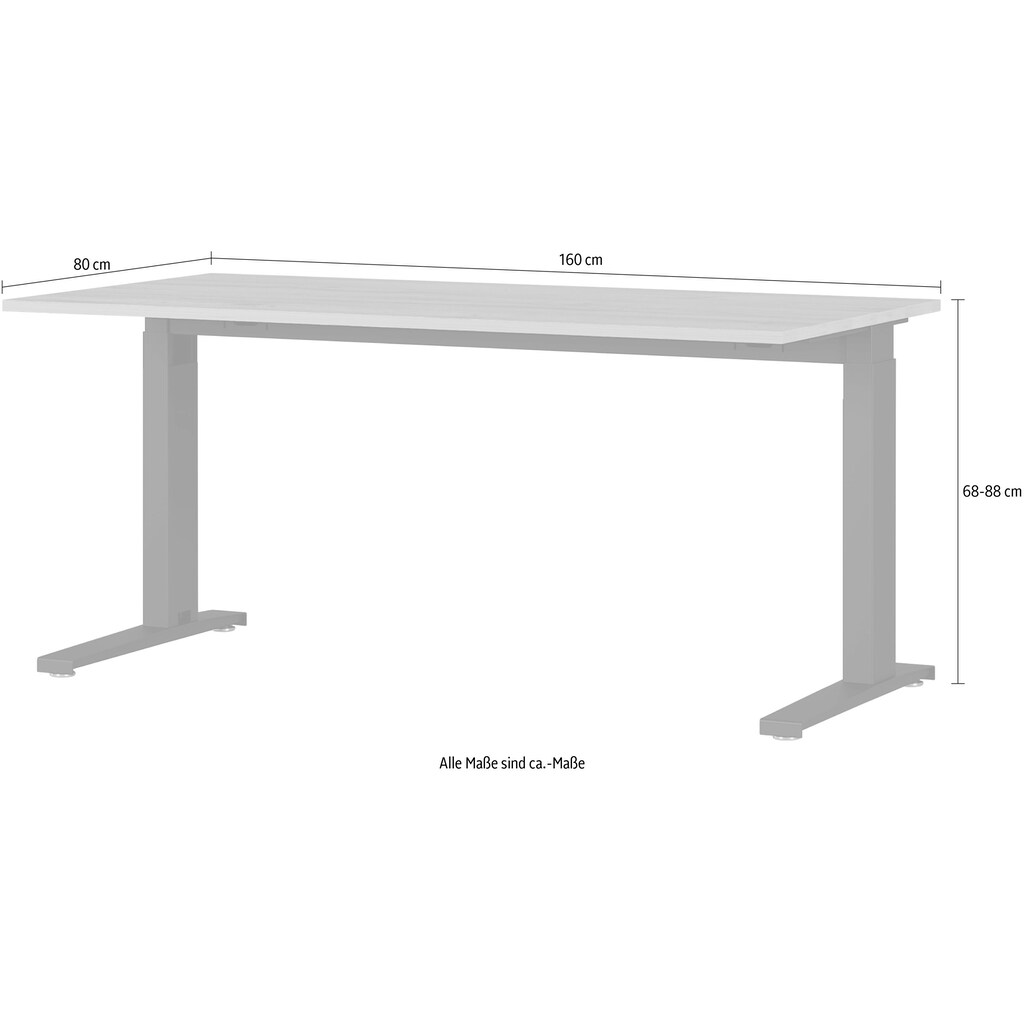 GERMANIA Schreibtisch »GW-Agenda«, mechanisch höhenverstellbar