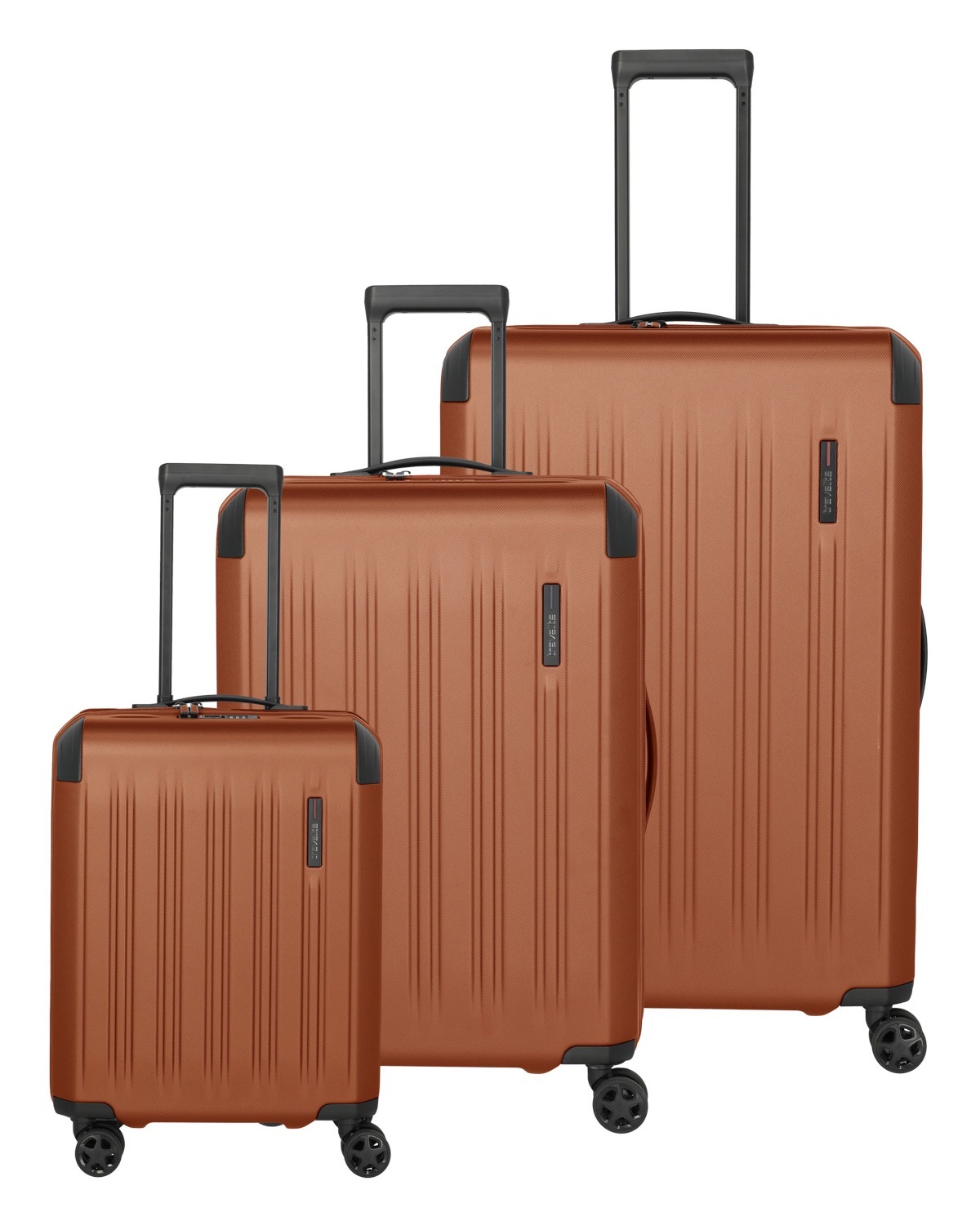 travelite Trolleyset "DYNAMIIC S/M/L, verschiedene Farben" Hartschalen-Koffer ABS Volumenerweiterung bei M/L