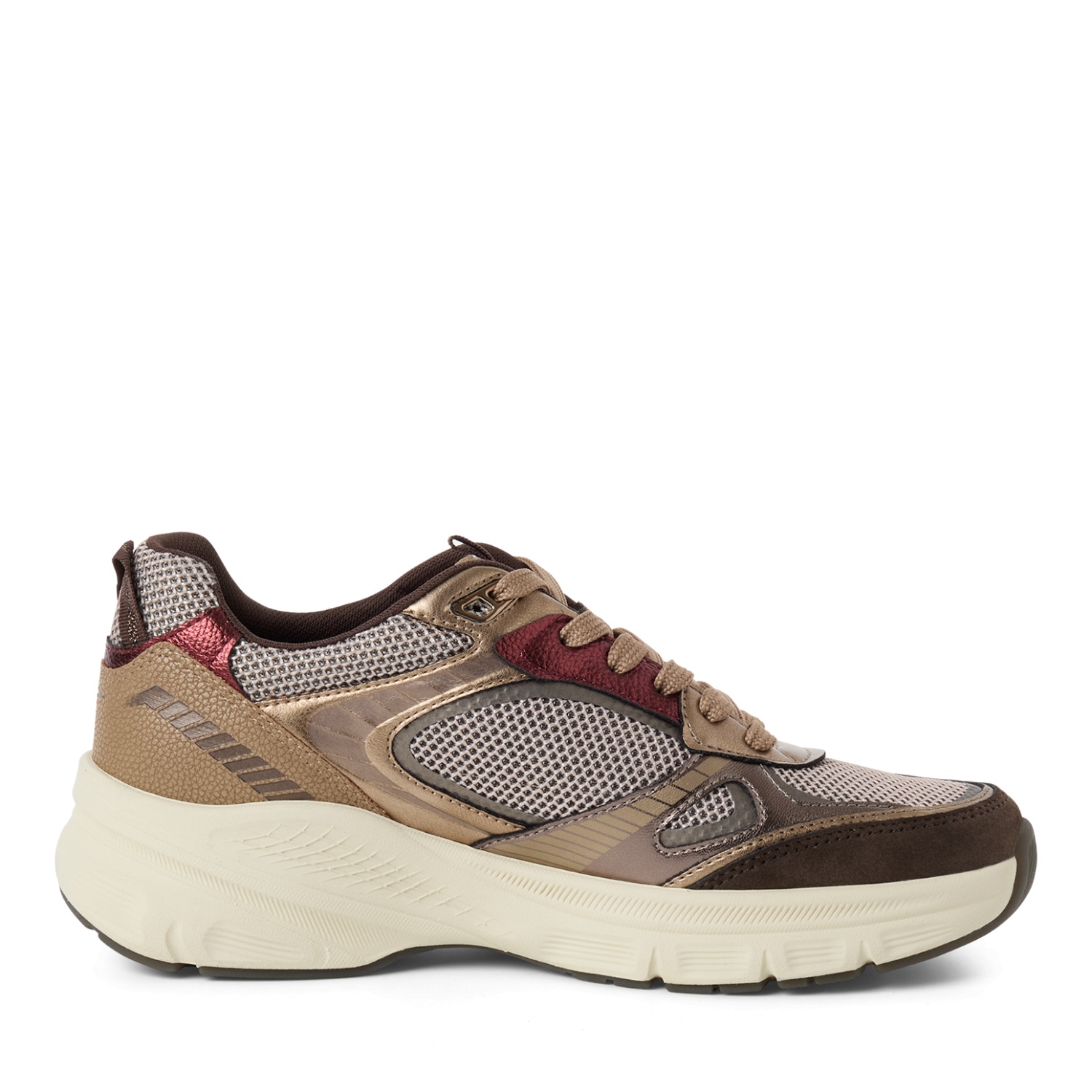 Tamaris Plateausneaker »GREY GLAM«  Freizeitschuh, Halbschuh, Keilsneaker im angesagtem Metallic-Look