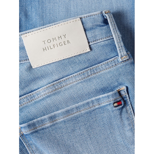 Tommy Hilfiger Röhrenjeans »TH FLEX COMO SKINNY RW«, mit Leder-Badge für  kaufen | BAUR