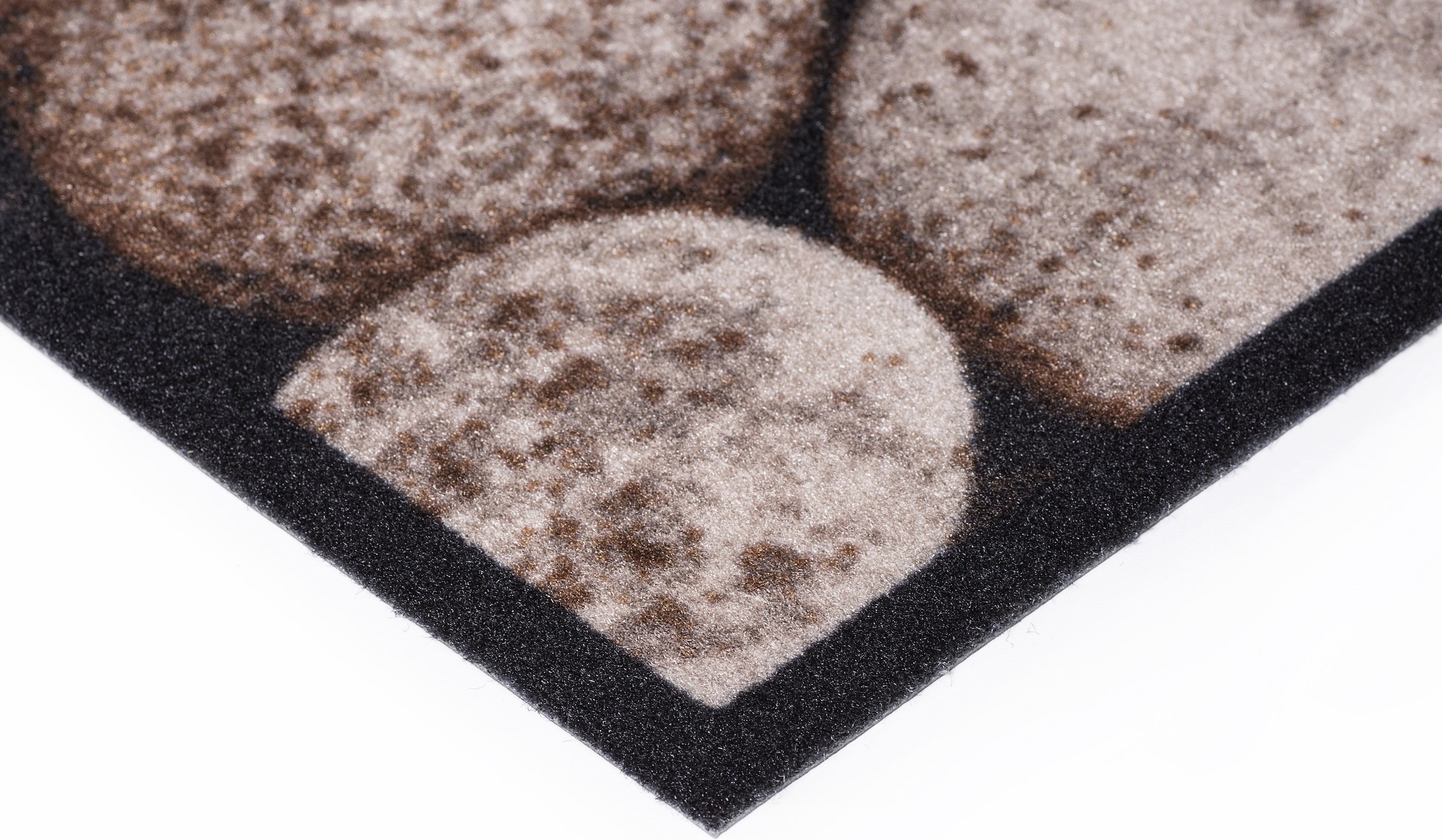 Andiamo Fußmatte »Rinaldo, Made in Belgium«, rechteckig, 10 mm Höhe, Schmutzfangmatte, Motiv Kieselsteine, rutschhemmend, waschbar