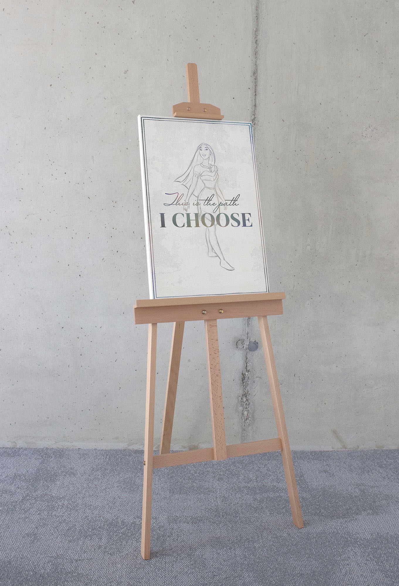 Komar Leinwandbild "Pocahontas Your Choice - Größe 40 x 60 cm" Disney 1 Stk günstig online kaufen