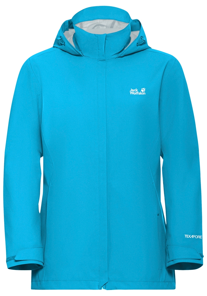 Jack Wolfskin Funktionsjacke »TRAILTIME 2L JKT W« mit Kapuze Wetterschutzjacke, wasser-und winddicht, atmungsaktiv