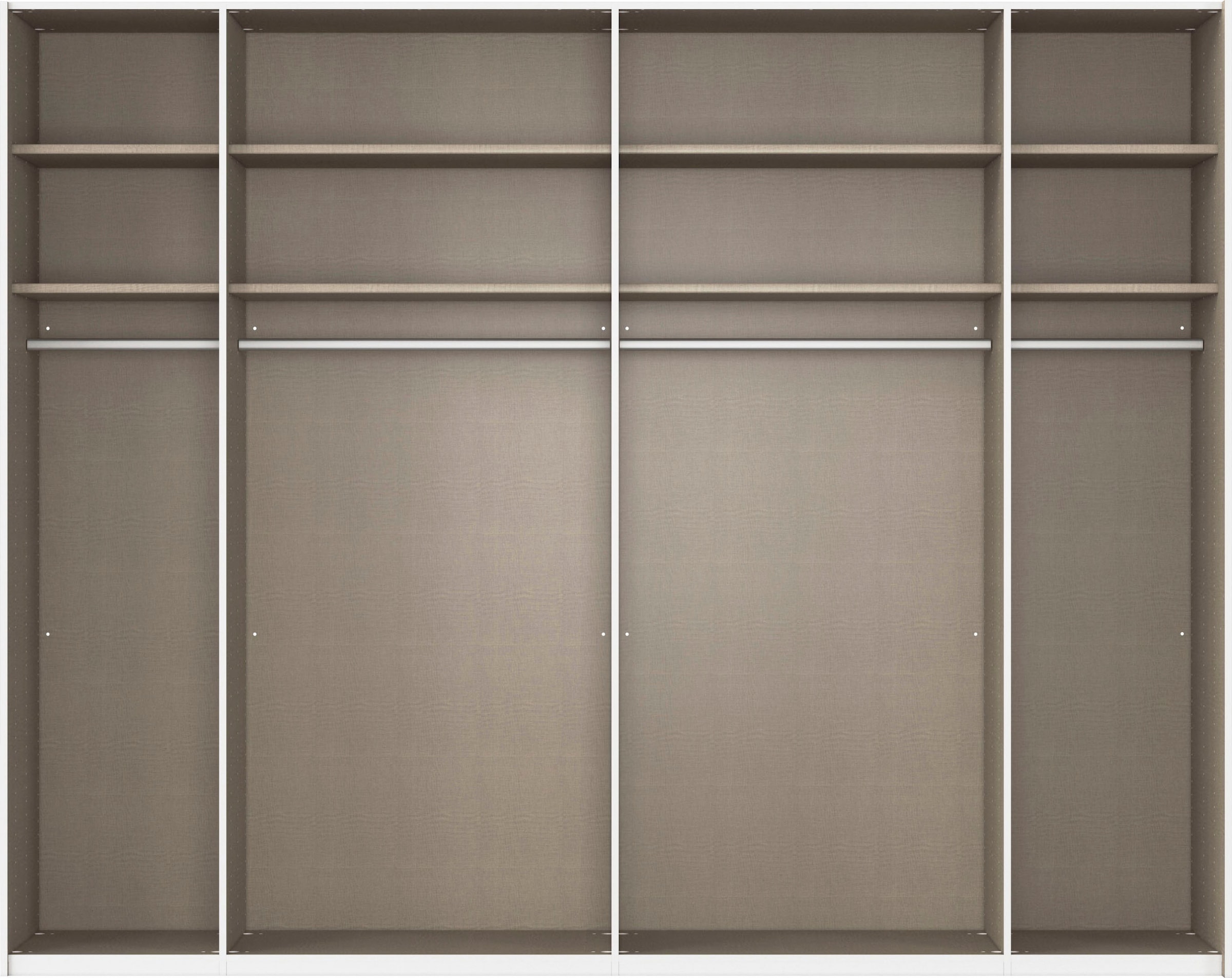 rauch Schwebetürenschrank »Kleiderschrank Schrank Garderobe Wäscheschrank TEGIO«, mit hochwertigen Holzdekoraufleistung und Glasfront MADE IN GERMANY