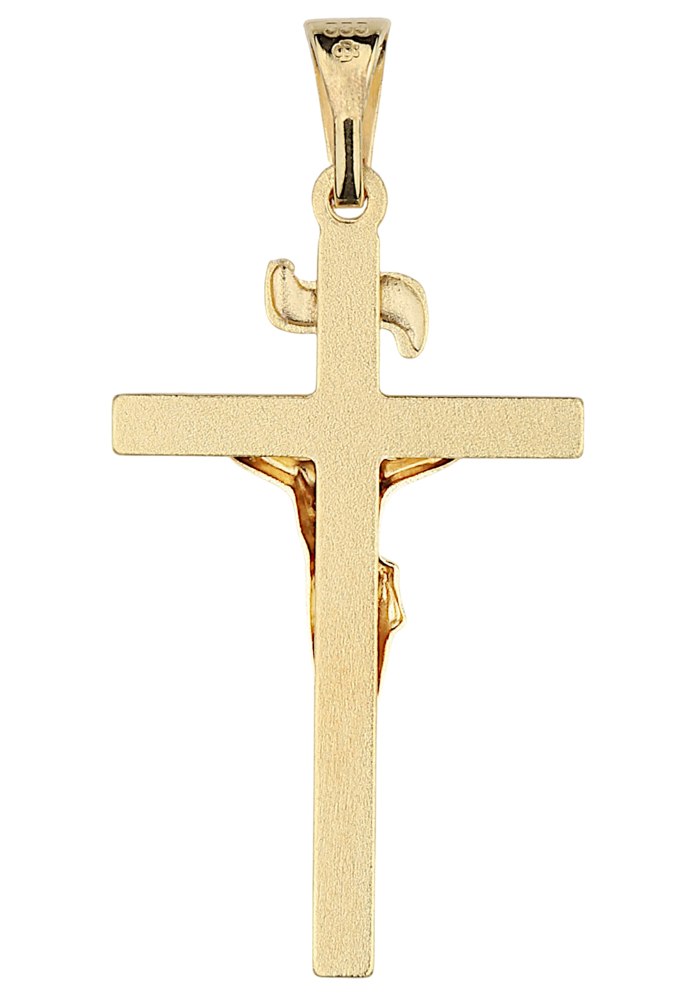 JOBO Kreuzanhänger »Kreuz mit Korpus und INRI 26 mm«  8 Karat 333 Gold