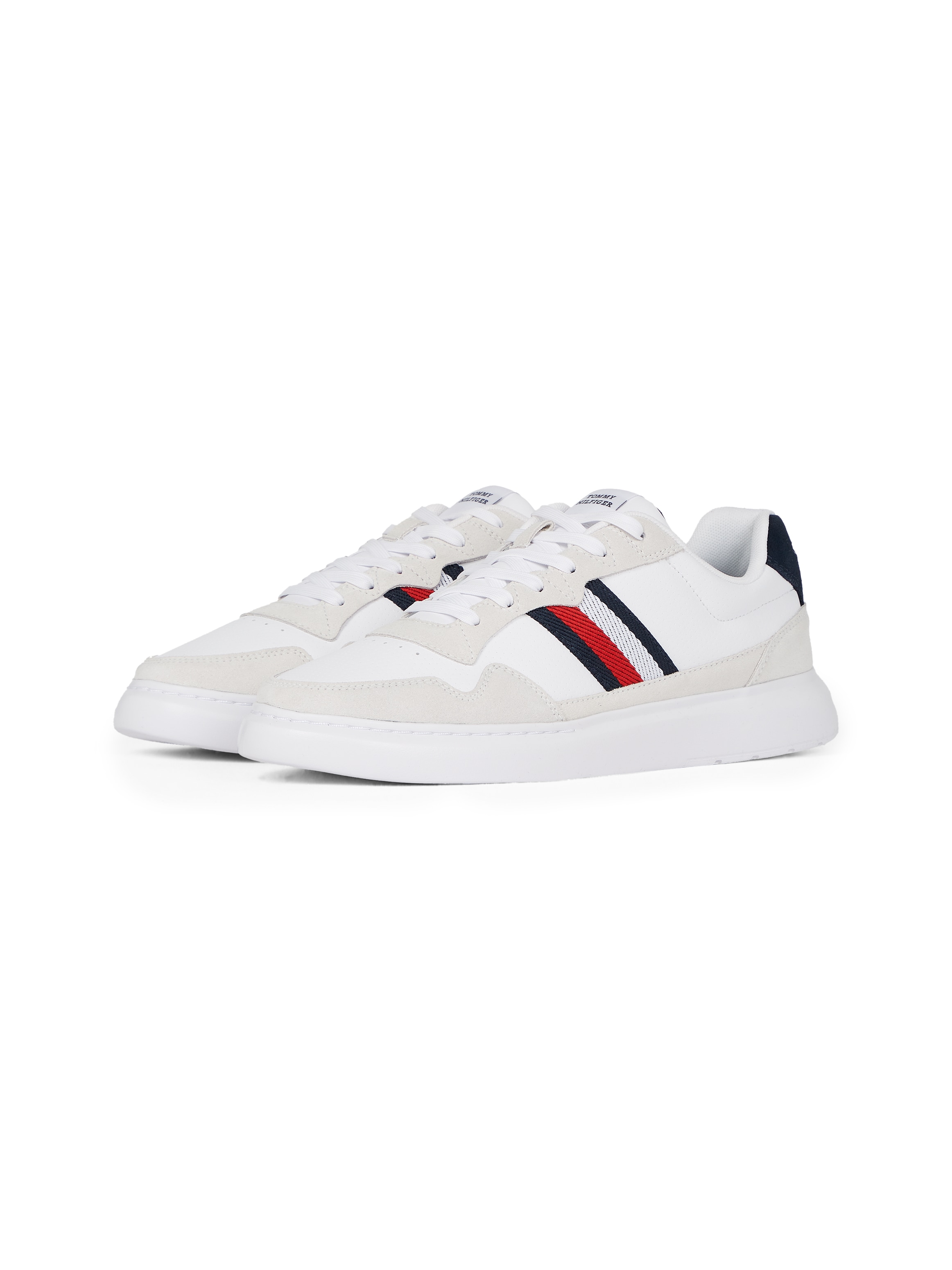 Tommy Hilfiger Keilsneaker "LIGHT CUPSOLE LTH MIX STRIPES", Freizeitschuh, günstig online kaufen