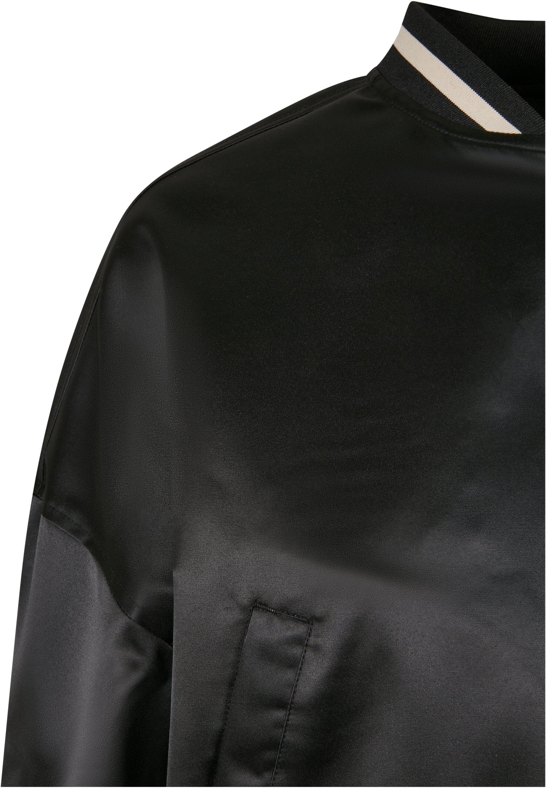 URBAN CLASSICS Collegejacke kaufen Ladies Jacket«, (1 BAUR ohne Oversized College | St.), für Kapuze Satin Short »Damen