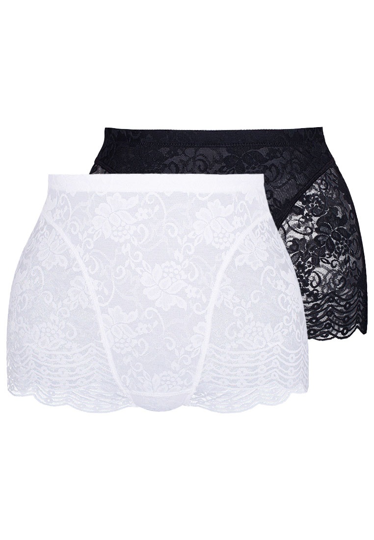 Sassa Shapingpants "Functional Lace" komplett aus elastischer, floraler Spitze, hohe Taille, leicht formend