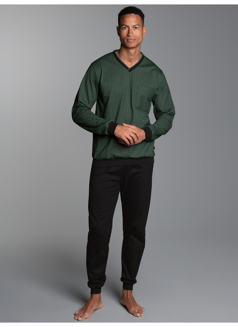 Trigema Schlafanzug "TRIGEMA Pyjama mit Vintage-Muster" 1 Stk. tlg. günstig online kaufen