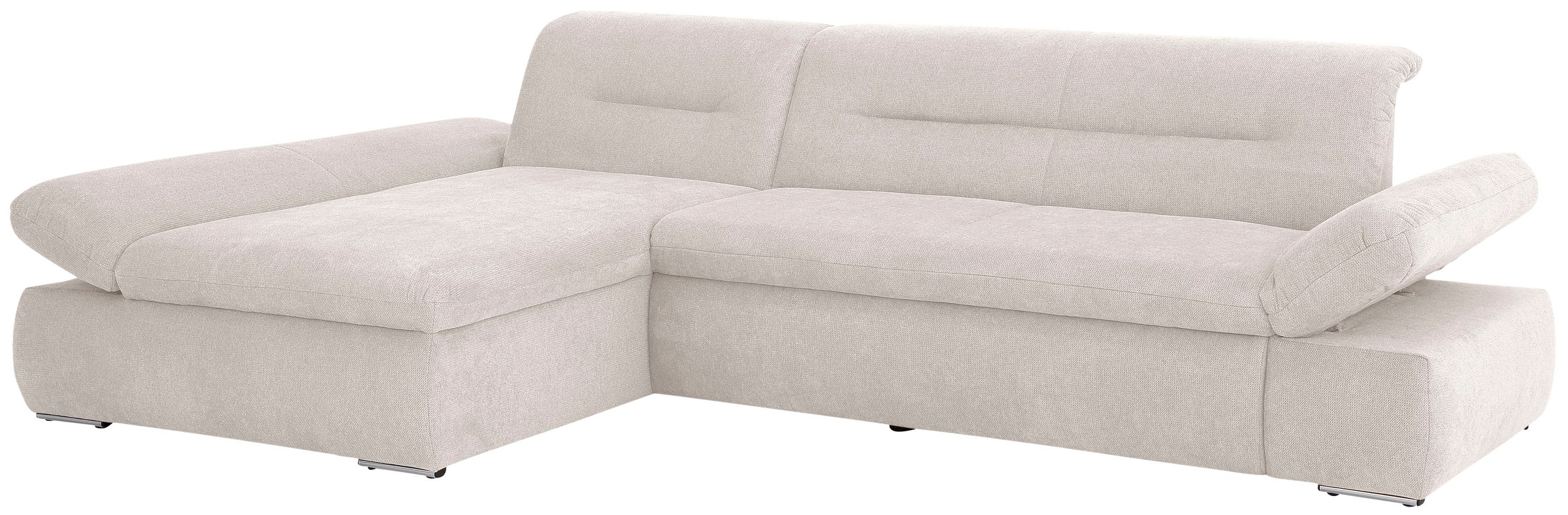 INOSIGN Ecksofa »Avesa L-Form«, Wahlweise mit Armteilvertsellung und Bettfunktion, B/T/H: 300/172/80cm