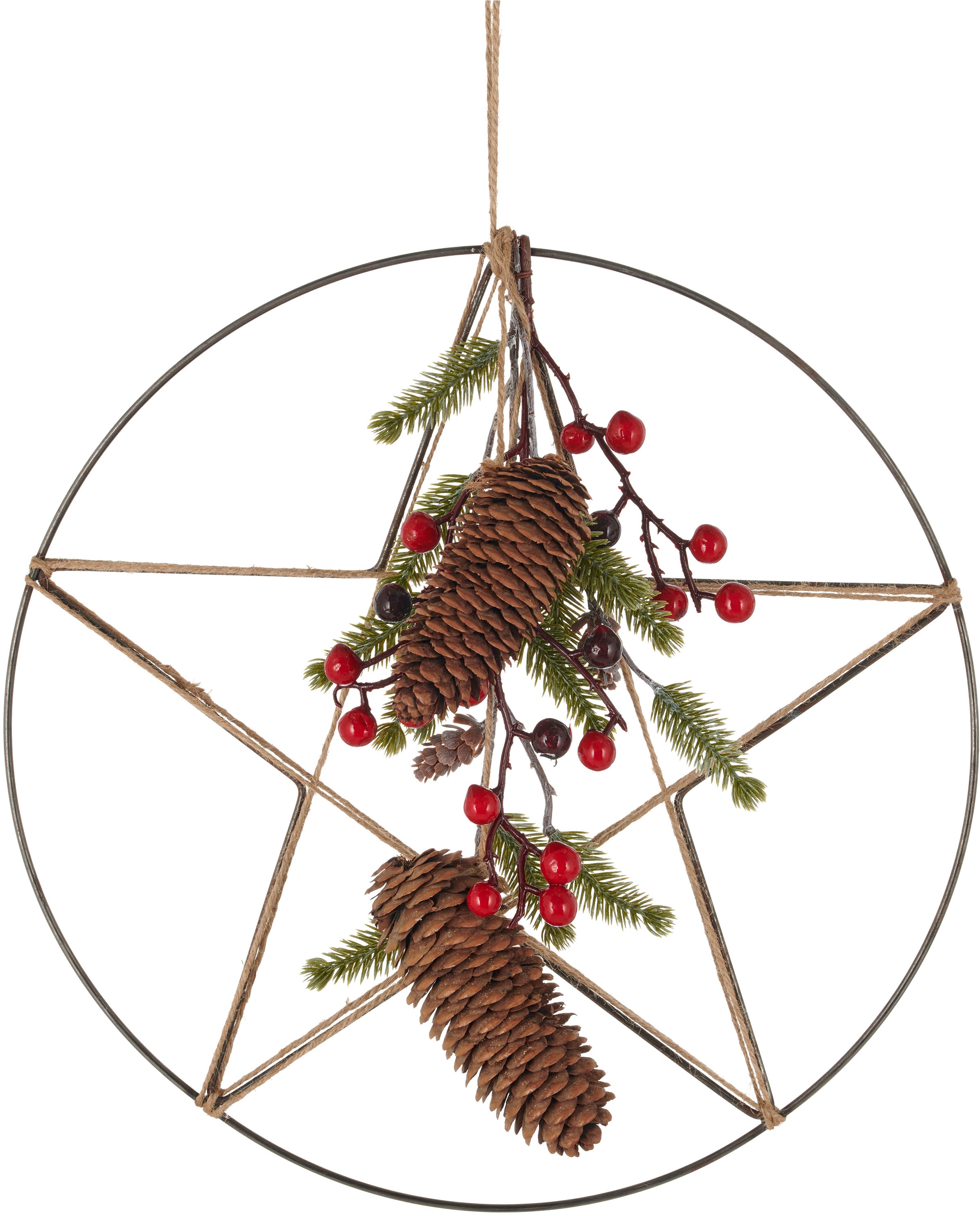 Creativ green Winterliche Kunstpflanze "Sternhänger" günstig online kaufen