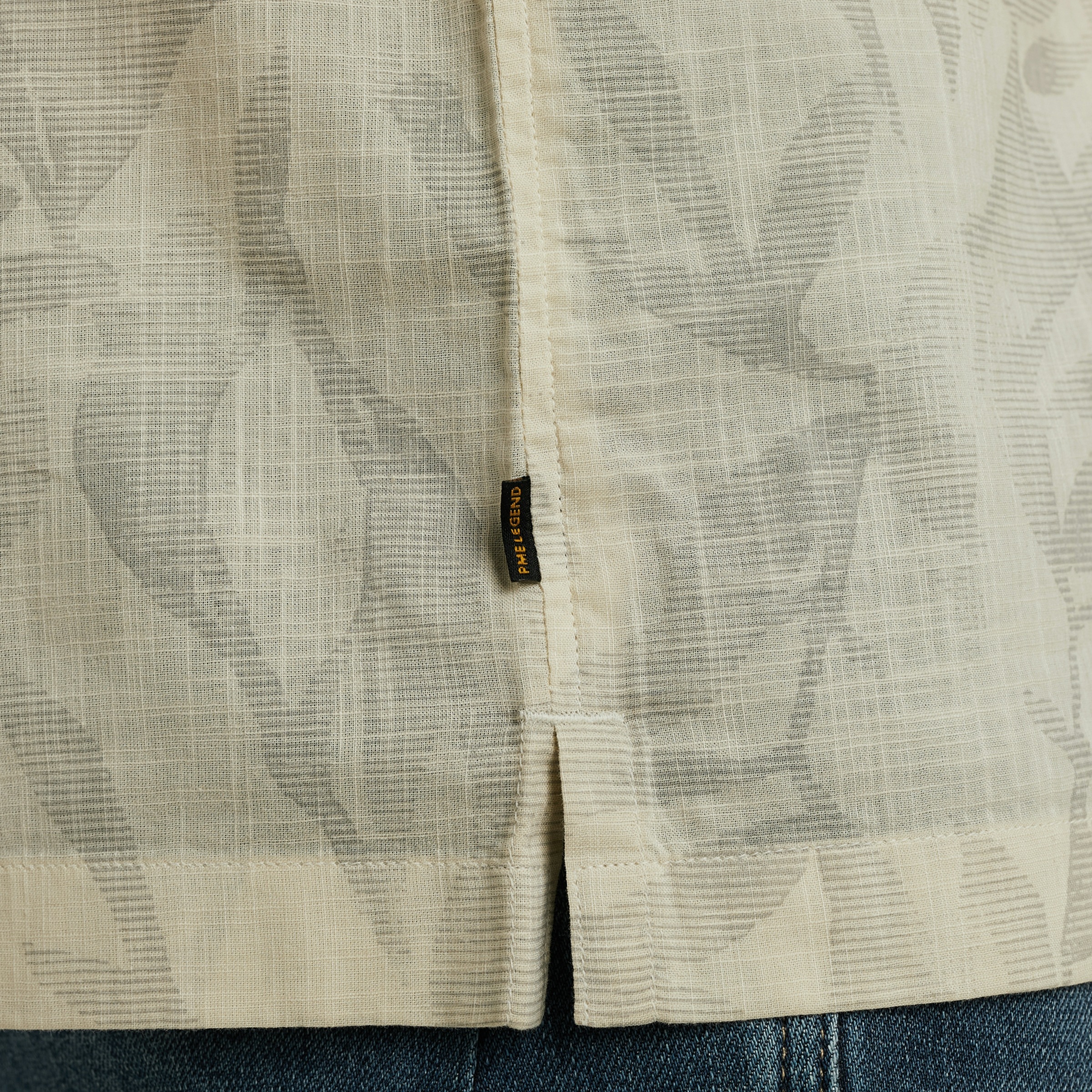 PME LEGEND Kurzarmhemd »Short Sleeve Shirt Print On Ctn Slub«, mit floralem Muster