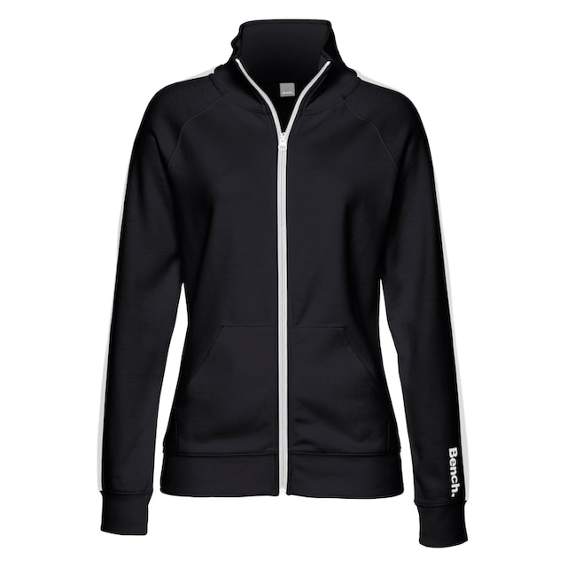 Bench. Sweatjacke »-Loungejacke«, mit Seitenstreifen und Stehkragen,  Loungewear online kaufen | BAUR