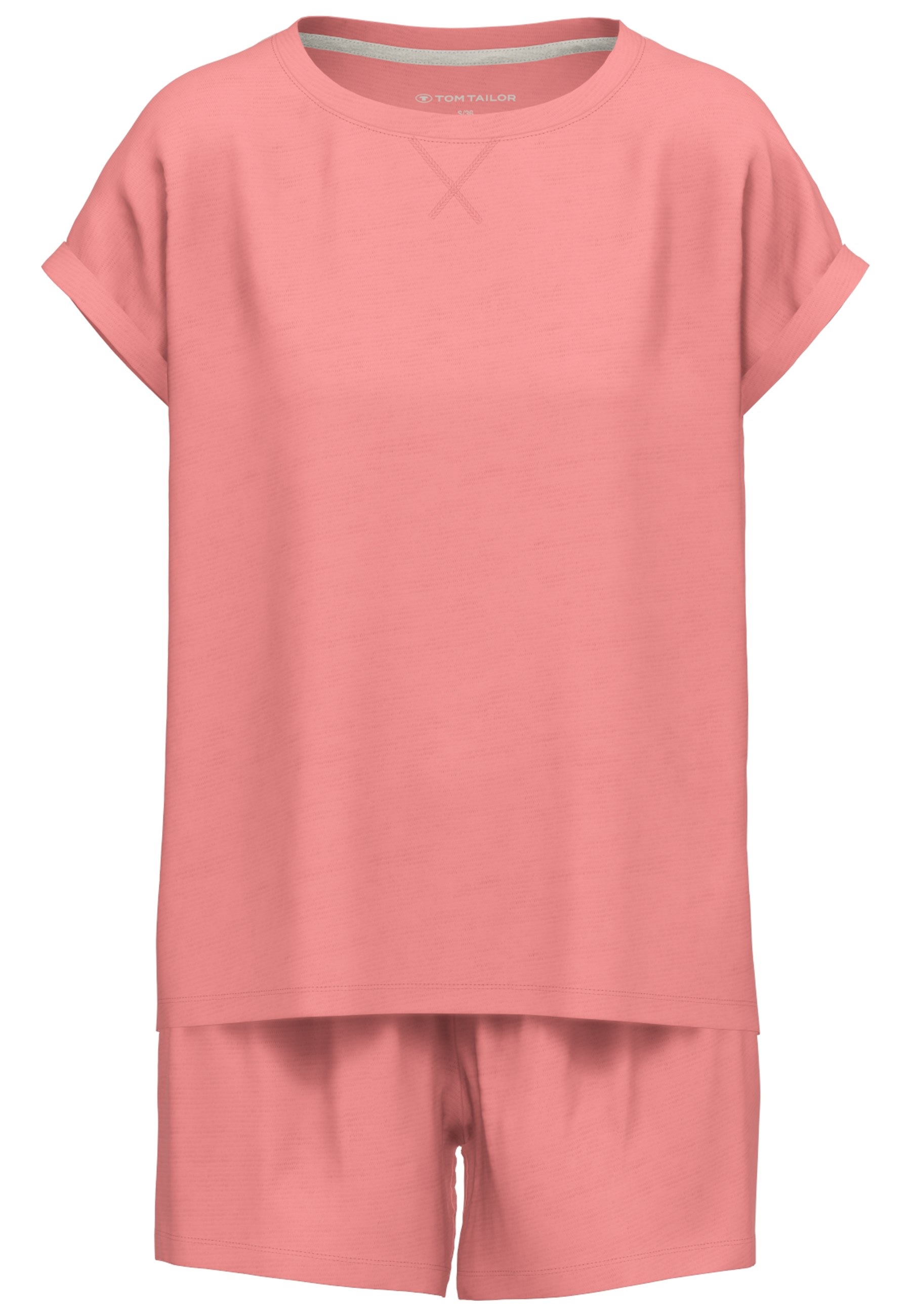 TOM TAILOR Shorty "Kenmare" 2 Stk. tlg., mit Print, Kurzarm, Rundhalsaussch günstig online kaufen