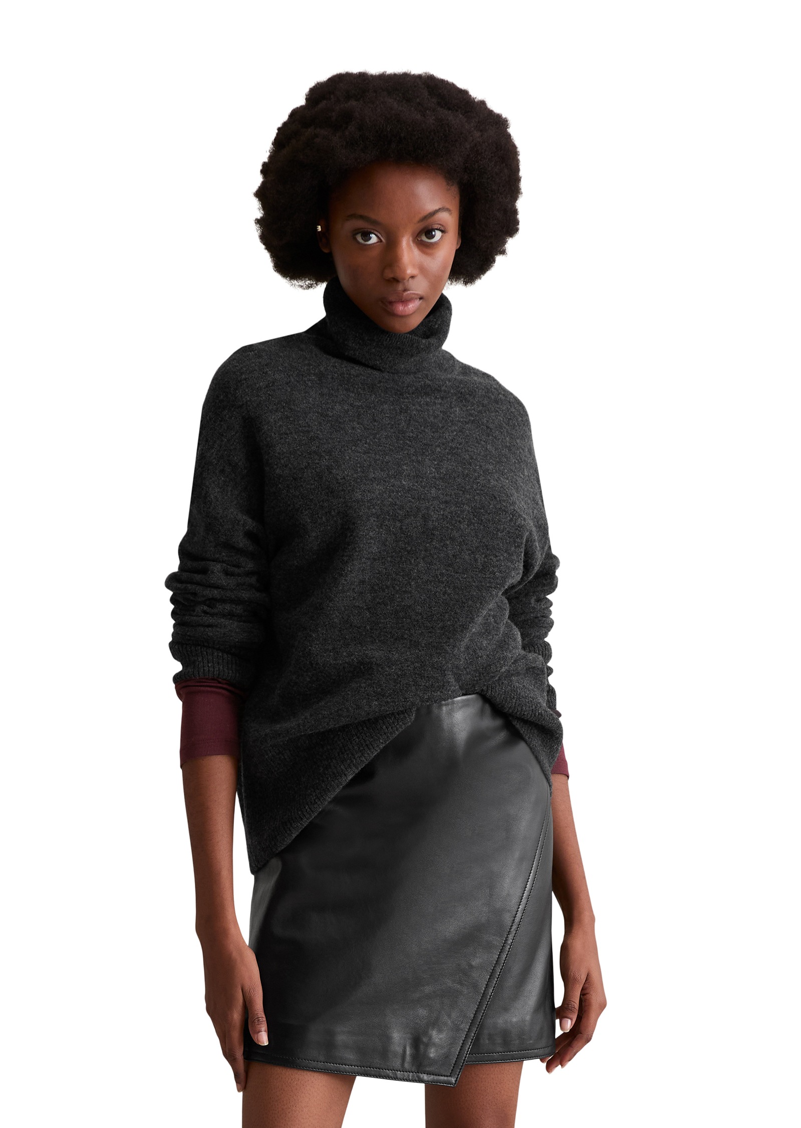 Marc OPolo DENIM Rollkragenpullover aus softer Wollmischung, regular fit günstig online kaufen