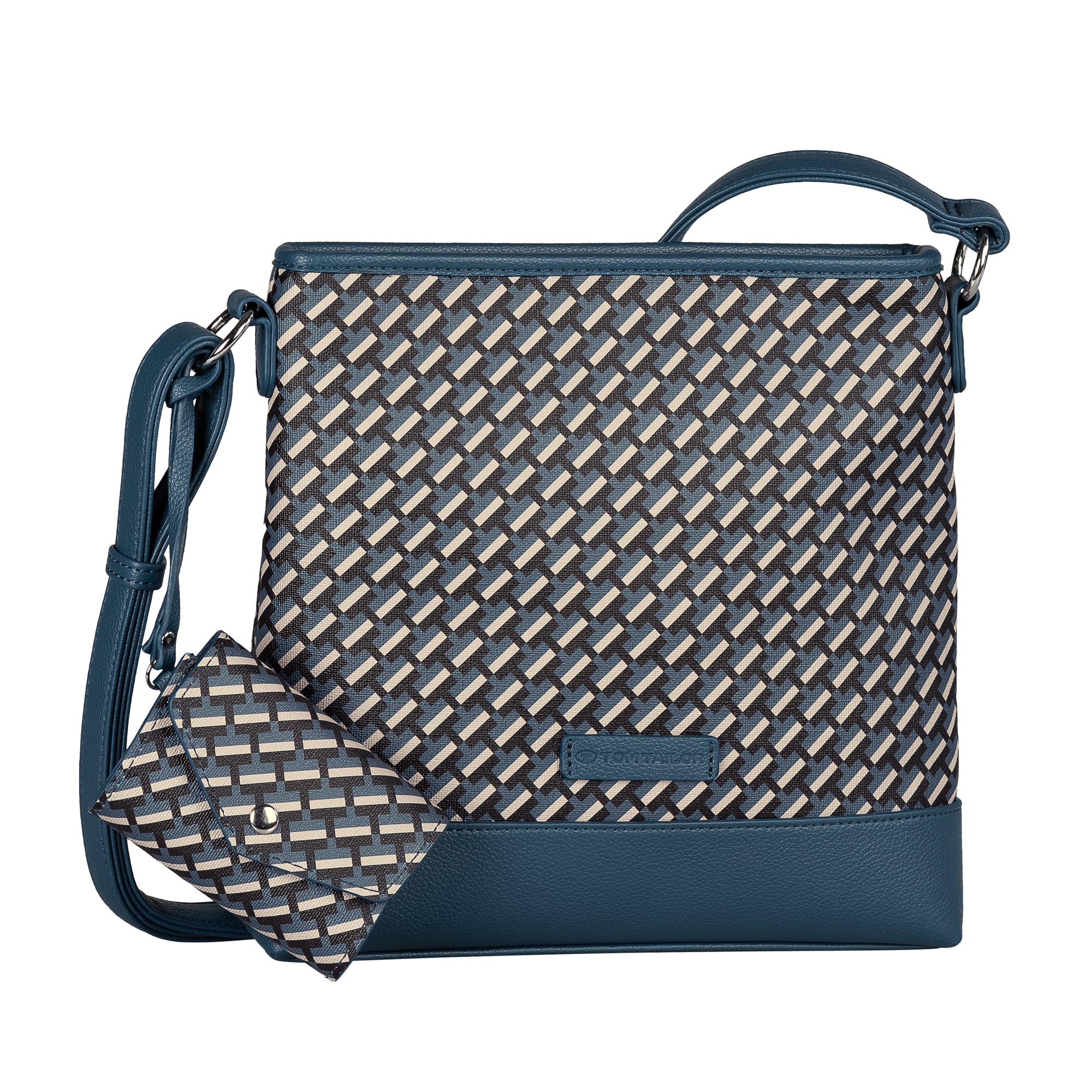 TOM TAILOR Umhängetasche "Xenia" mit raffiniert geometrischen "T" Print des günstig online kaufen